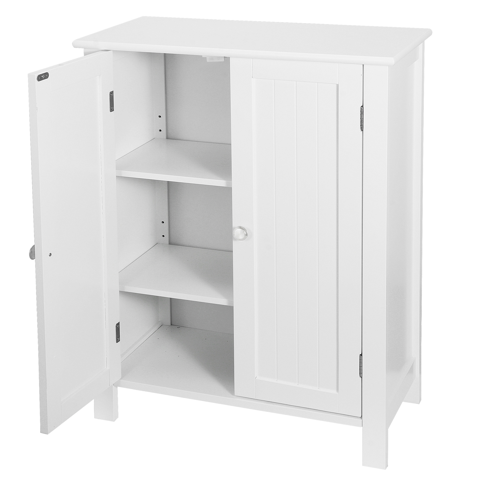Bathroom Floor Storage Cabinet with 2 Adjustable Shelf Free Standing Kitchen
