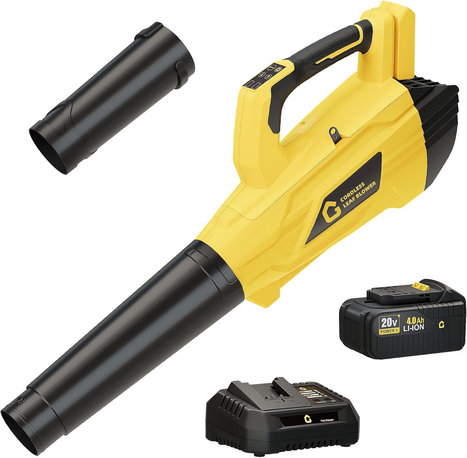 550CFM Cordless Leaf Blower 21V 150MPH Battery Powered Handheld Blower + Charger