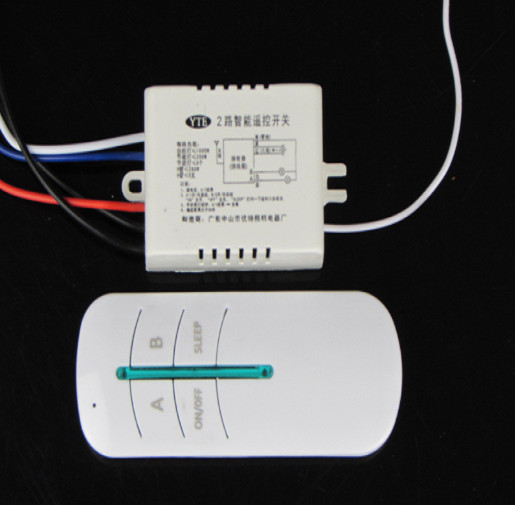 Led Light Lamp 2/3 Way ON/OFF Digital RF Remote Control Switch Wireless