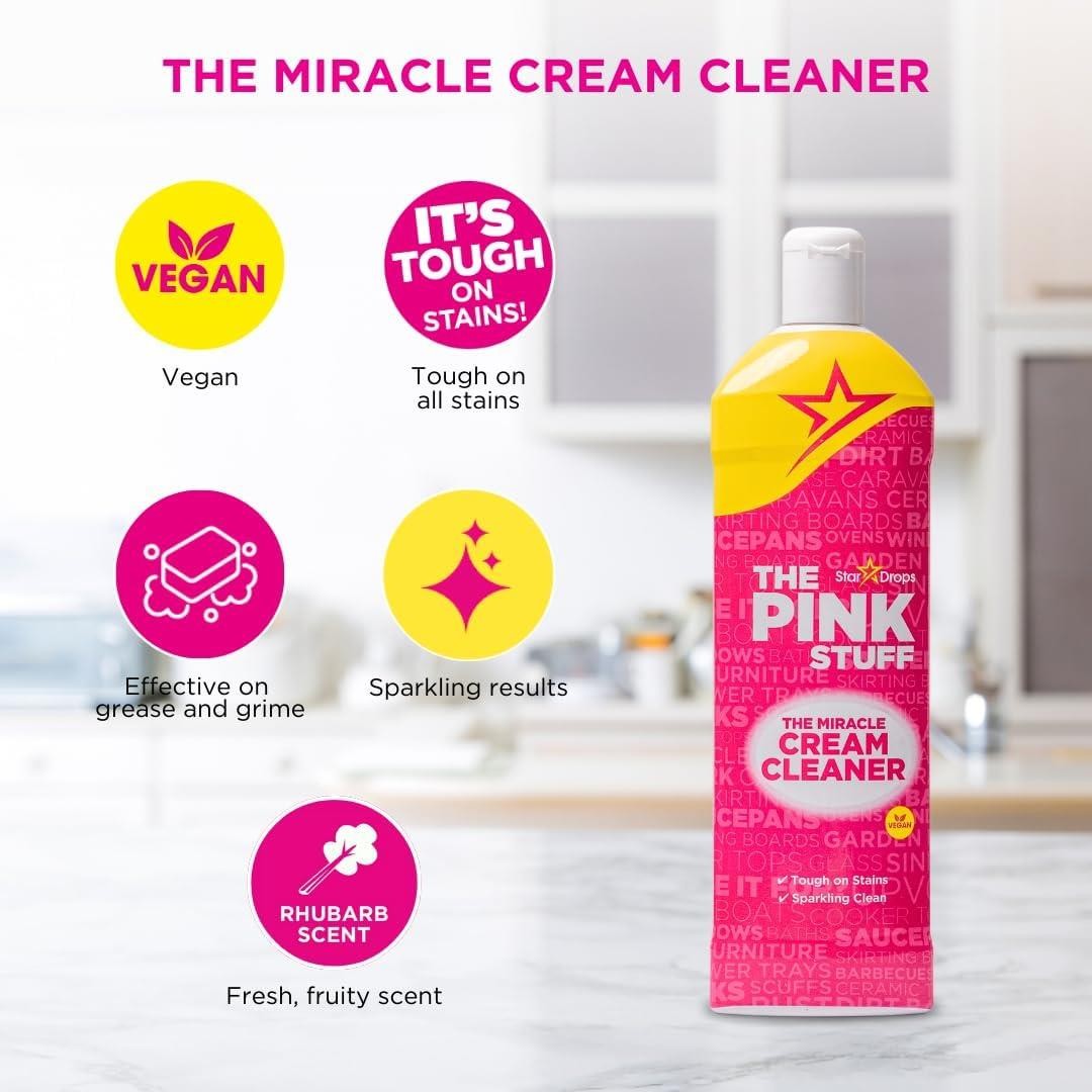 The Pink Stuff Cream Cleaner, 16.9oz Bottle – 23675