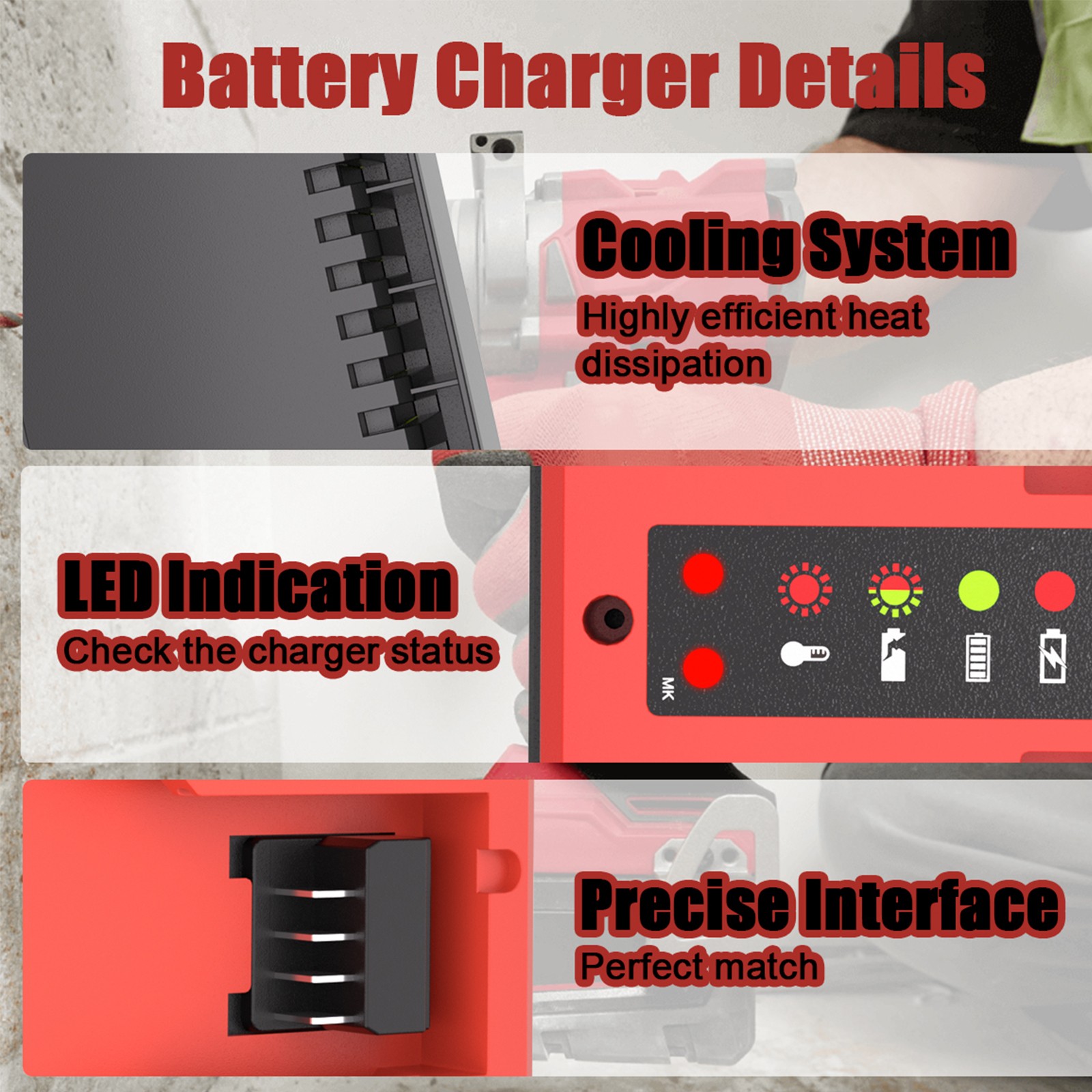 18V Dual Bay Simultaneous Charger for Milwaukee 18V M18 Battery 48-11-1850