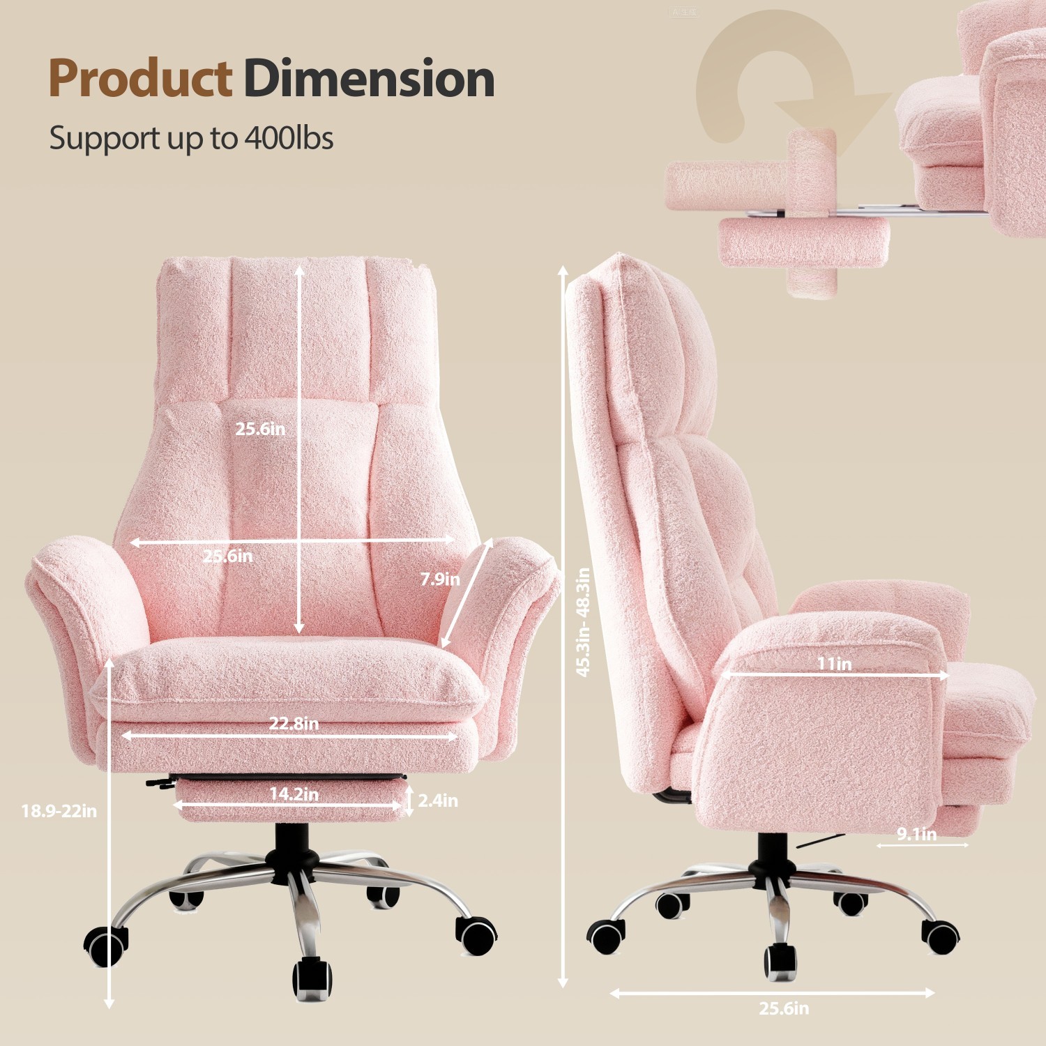 Ergonomic Office Chair Desk Chair Computer Gaming Chair High Back Adjustable NEW