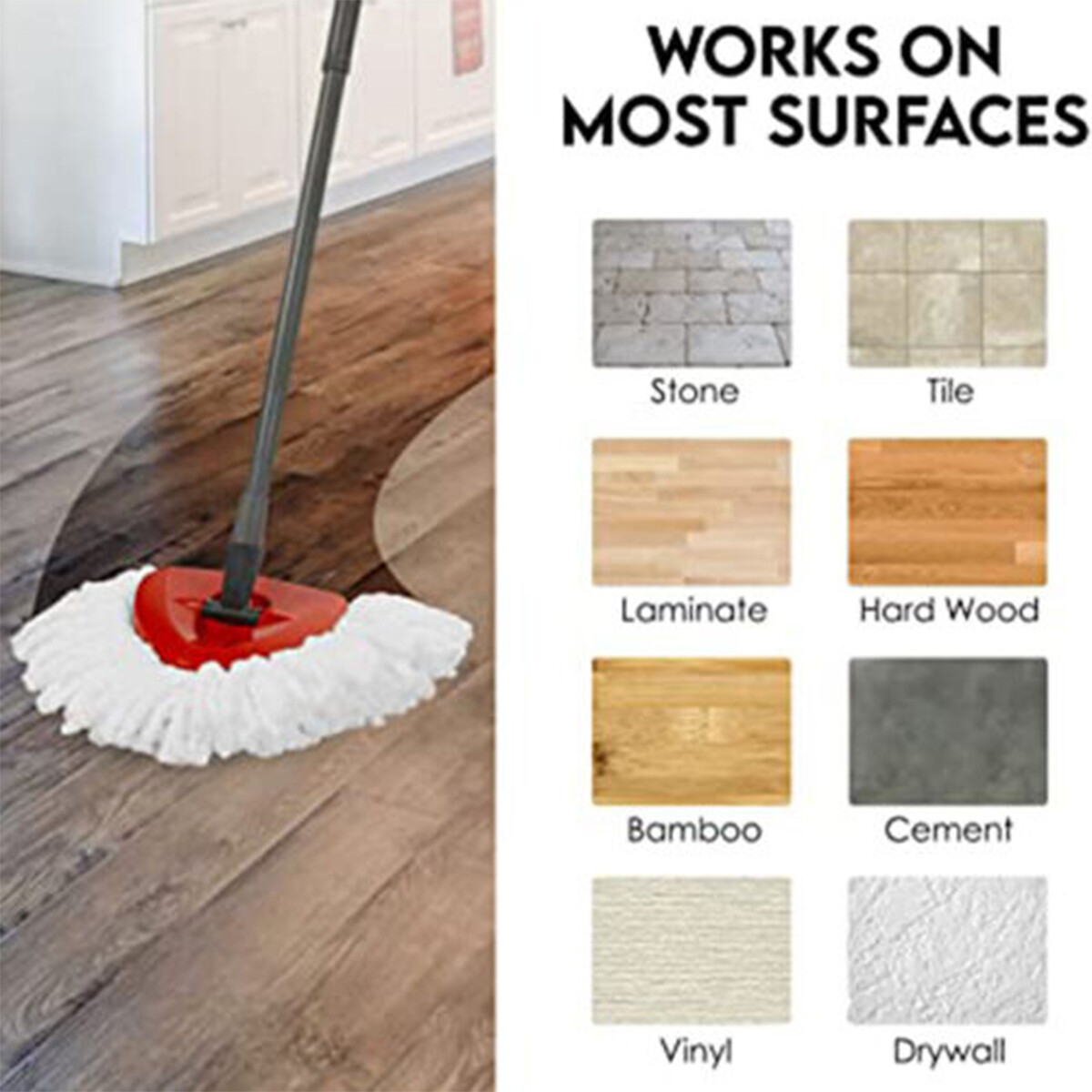 Microfiber Replacement head Easy to install mop Head For O-Cedar Easy to Clean