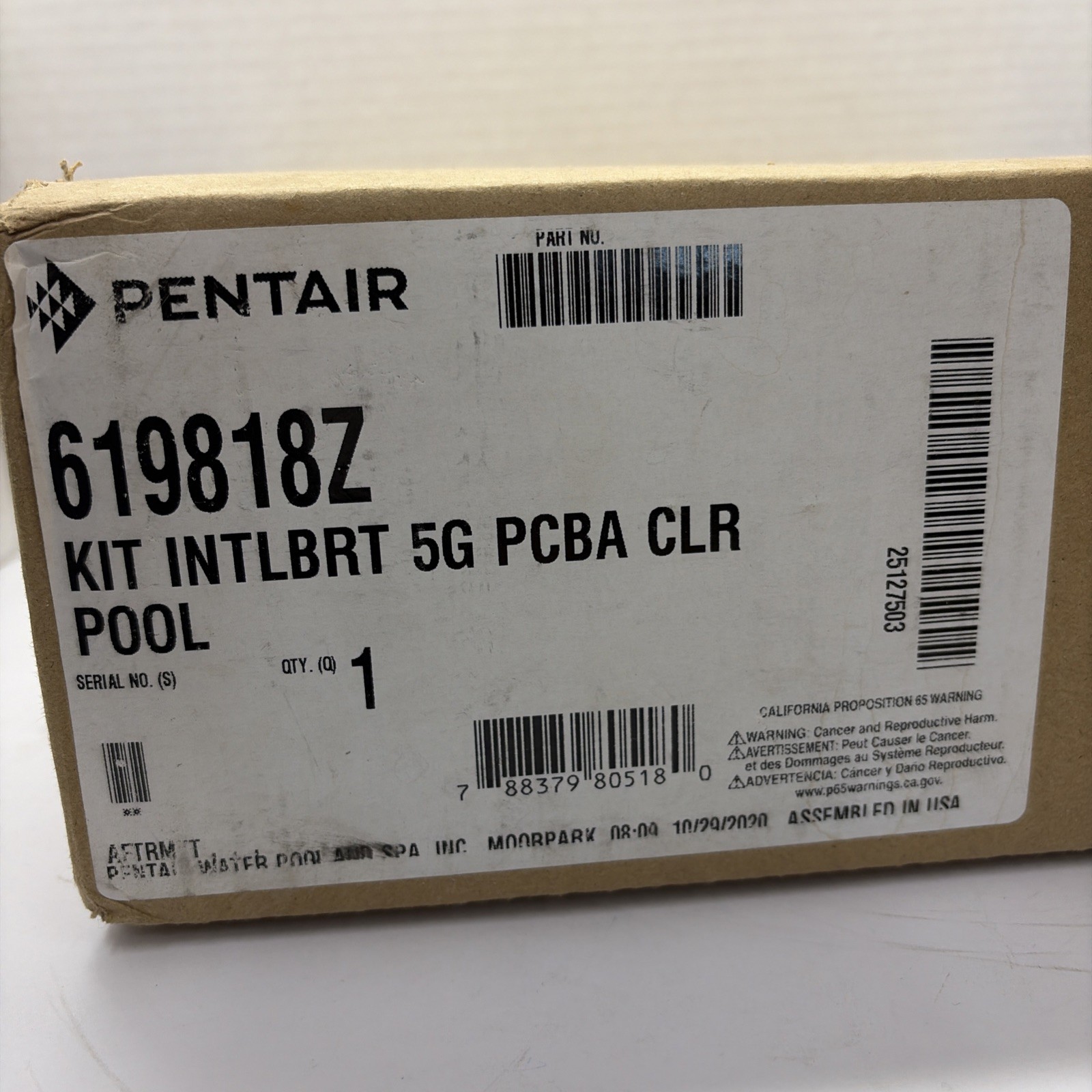 Pentair 619818Z IntelliBrite 5G PCBA CLR Pool Light Repair Kit NEW