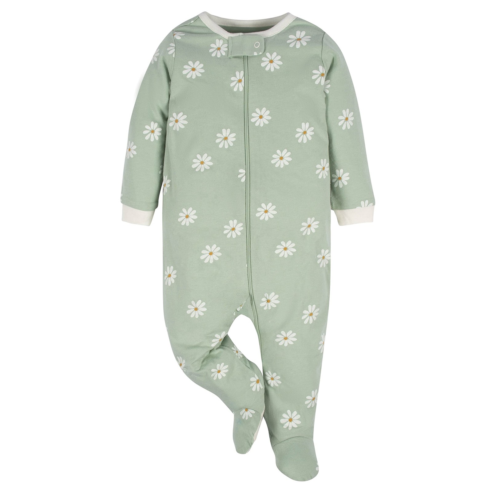 Gerber Baby Girls 2-pack ‘N Play And Toddler Sleepers, Golden Floral, 0-3 Months