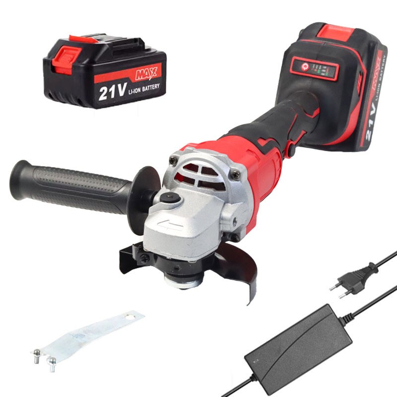21V Cordless Angle Grinder Kit Power Tool Sander 9000RPM With 1 Battery & Charge