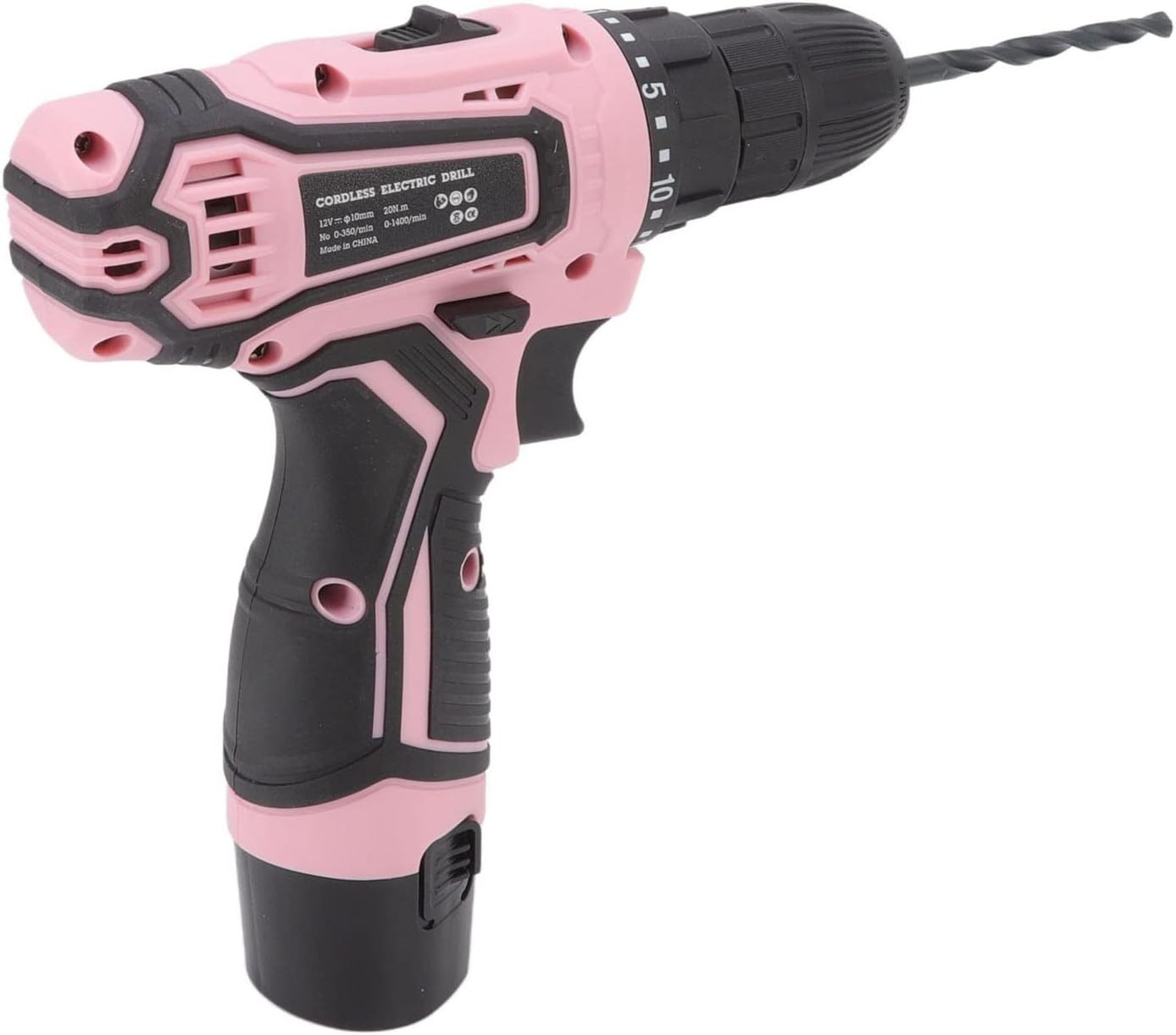 Pink Cordless Drill Driver Set, Electric Cordless Screwdriver Set Rechargeable 1