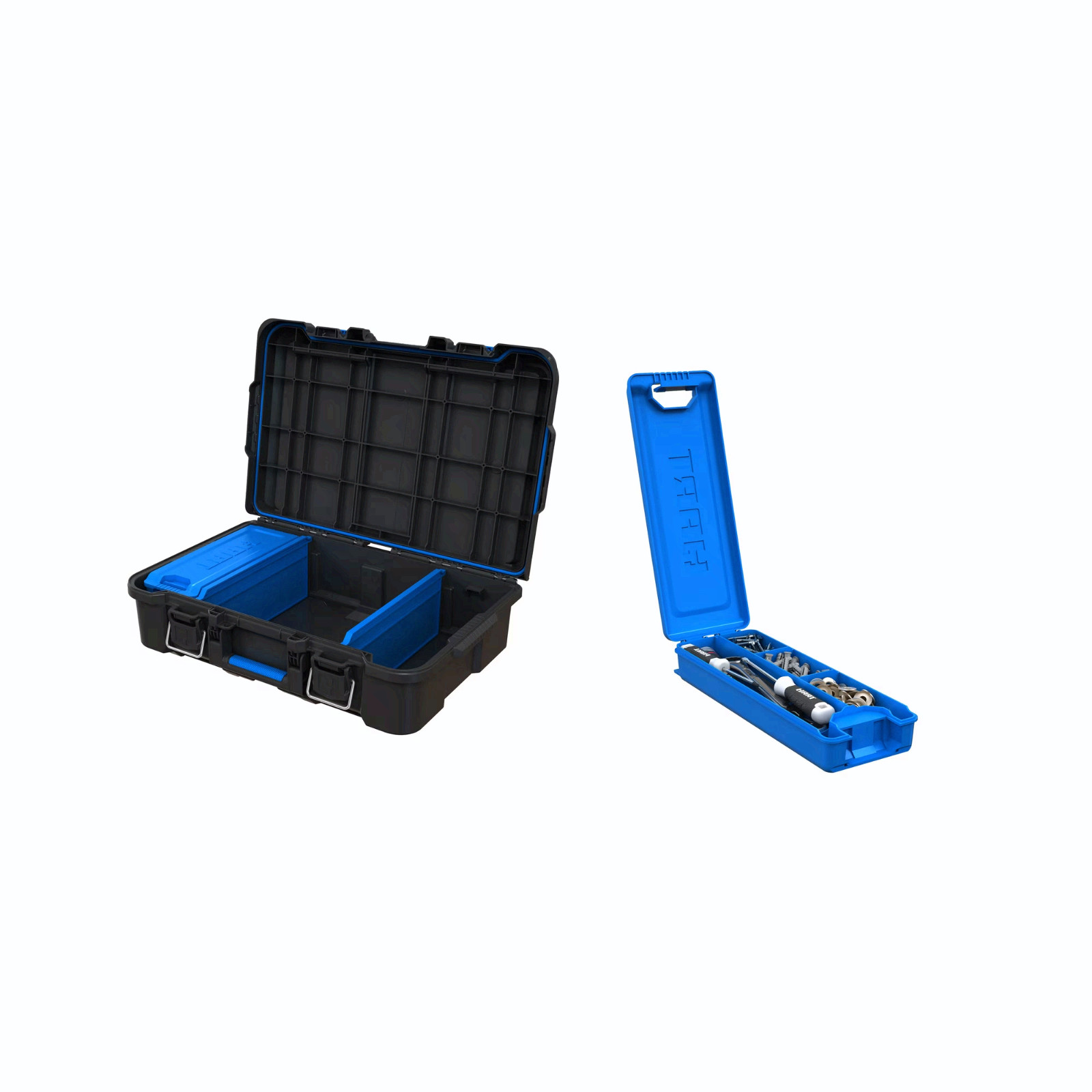 HART Stack Tool Box w/ Organizer & Dividers 3-Pack Modular Storage