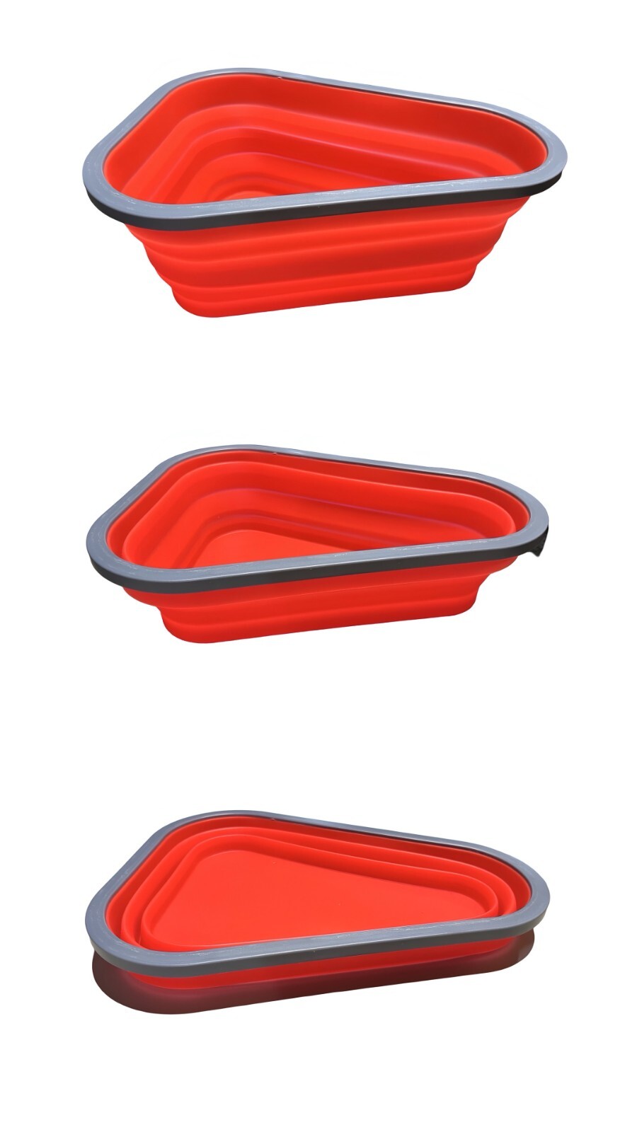 Reusable Pizza Storage Container 5 Heating Trays Collapsable Microwaveable Meal