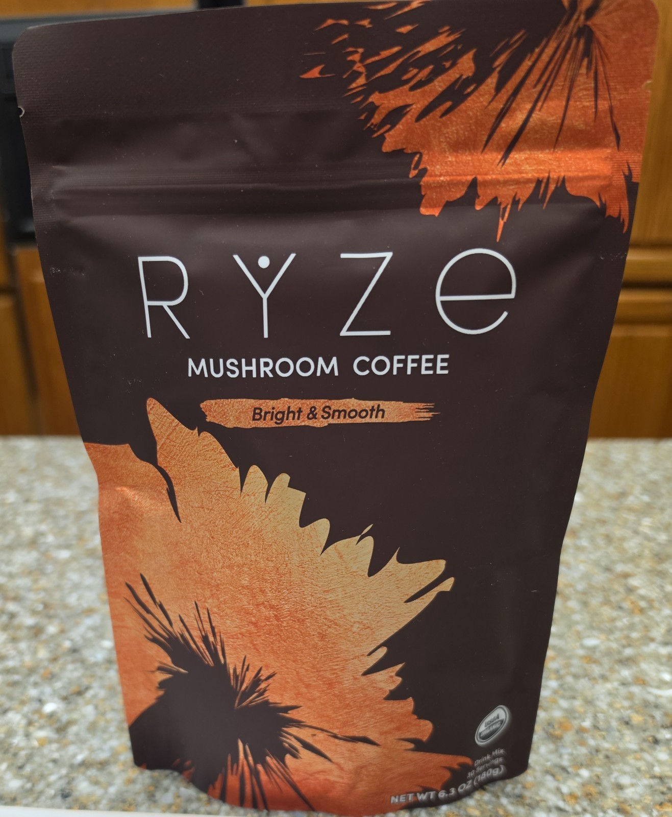 Ryze Mushroom Coffee 30 Servings Starter Kit With 2 Wooden Scoops Booklet