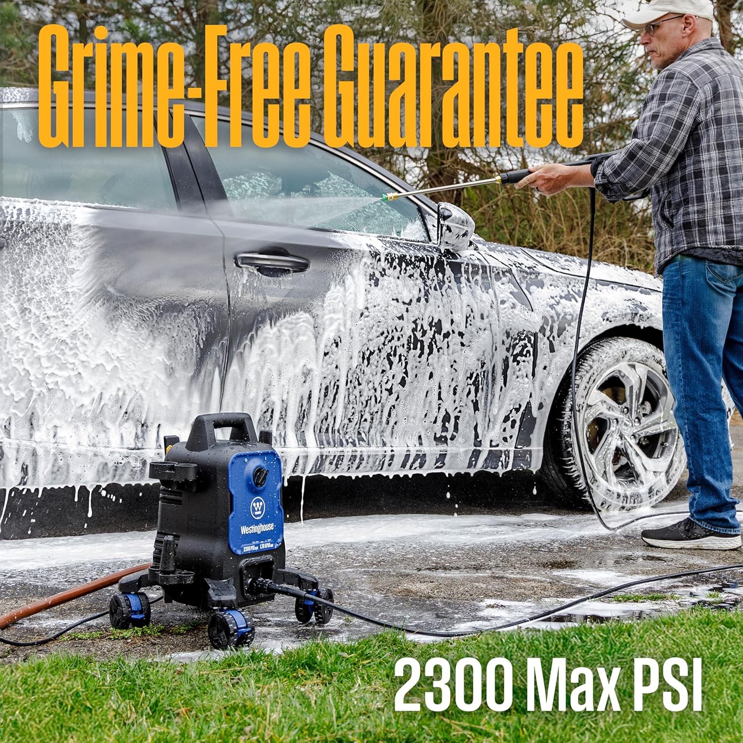 Westinghouse ePX3100 Electric Pressure Washer, 2300 Max PSI 1.76 Max GPM,Black