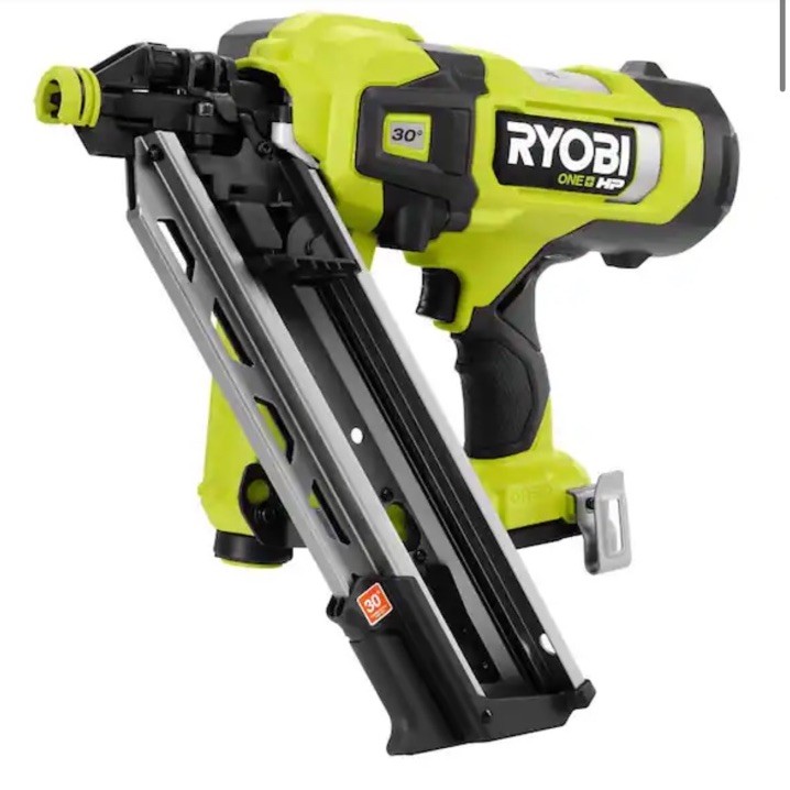 **New RYOBI 18V Brushless Cordless AirStrike 30° Framing Nailer Tool Only