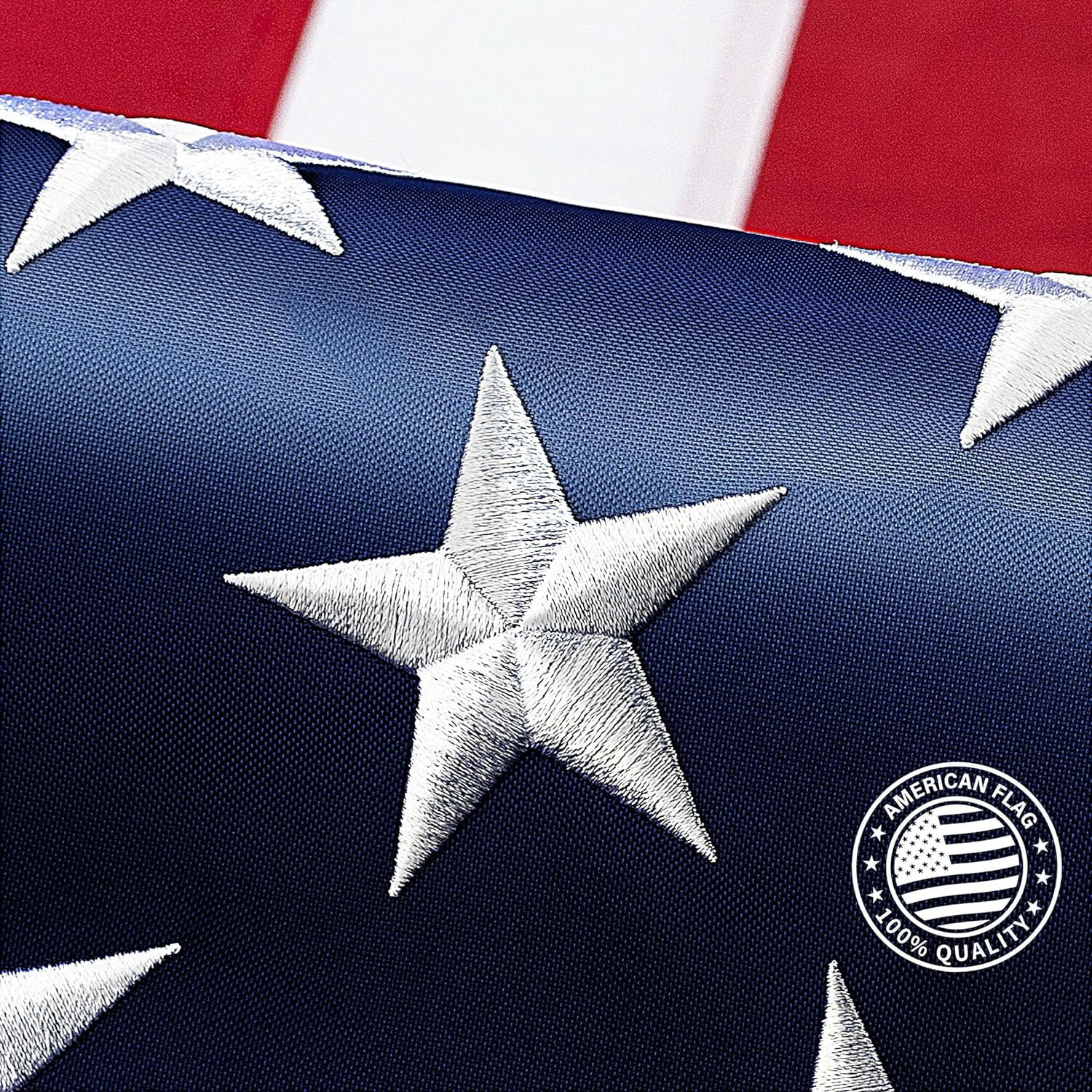Large Luxury American Flag 6×10 ft 210D UV Protected Embroidered US USA Flag