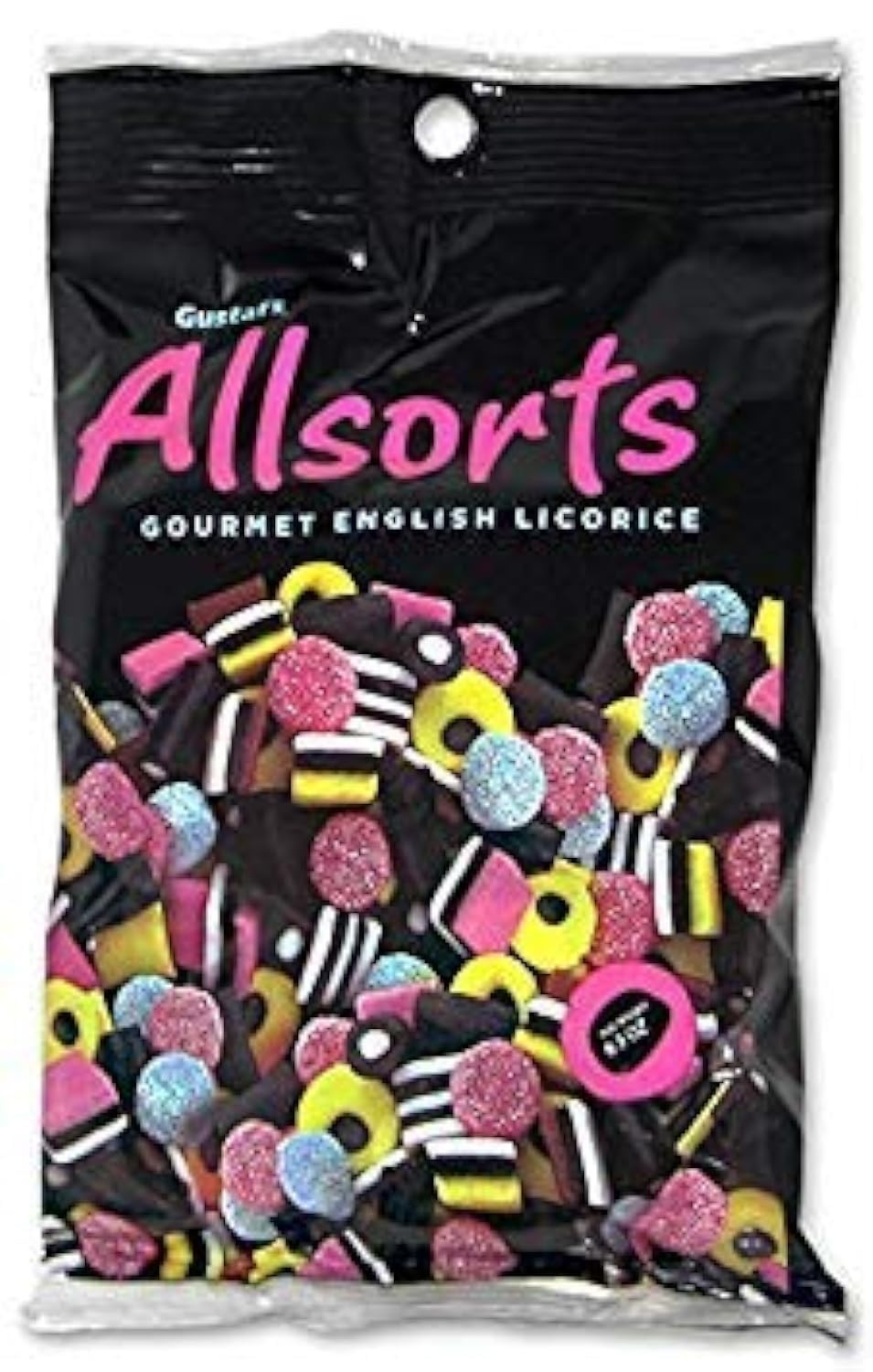Gustaf’S Allsorts Gourmet English Licorice Candy, 6.3 Ounce Peg Bag