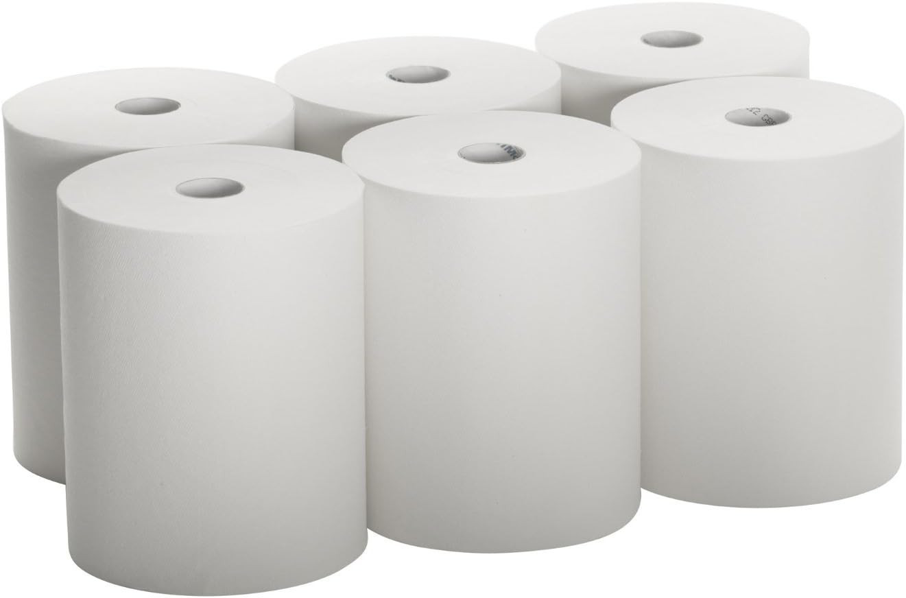 800 ft, TAD High Capacity Paper Towel rolls, 10″ x 800′ Roll, White, 6 Rolls