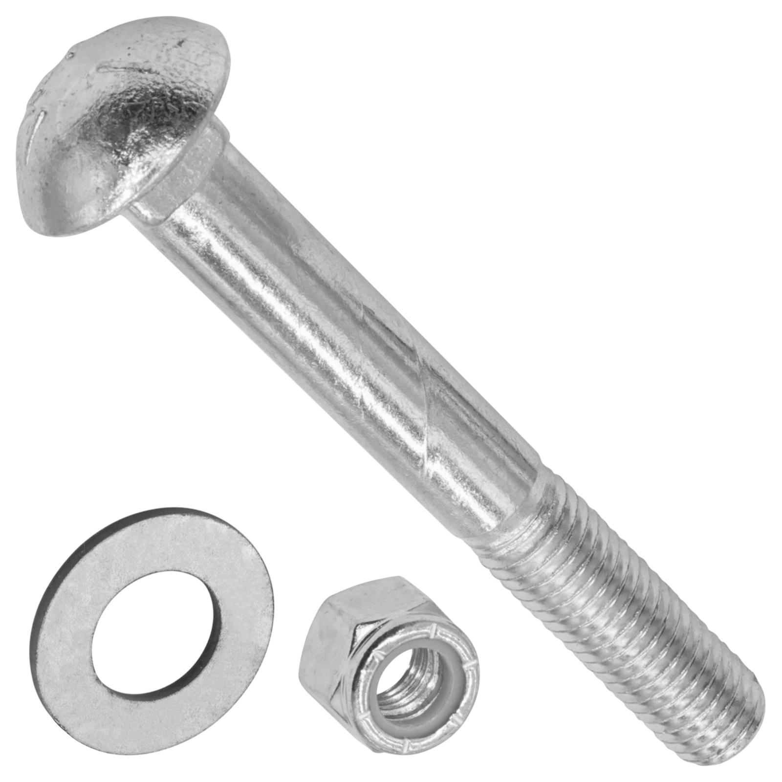 B-278 67240 210-175 Deck Wheel Roller Carriage Bolt Nyloc Nut for Dixie Chopper