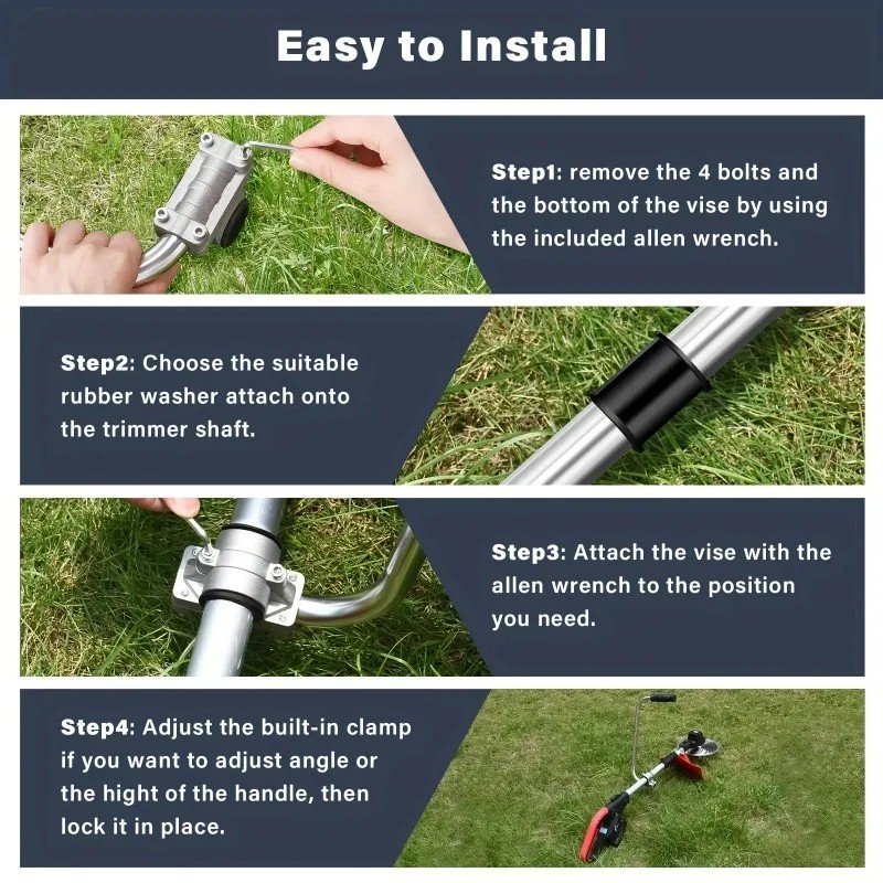 Ergonomic Trimmer Grip String Trimmers Handle Weed Eater Handle Extension Tools