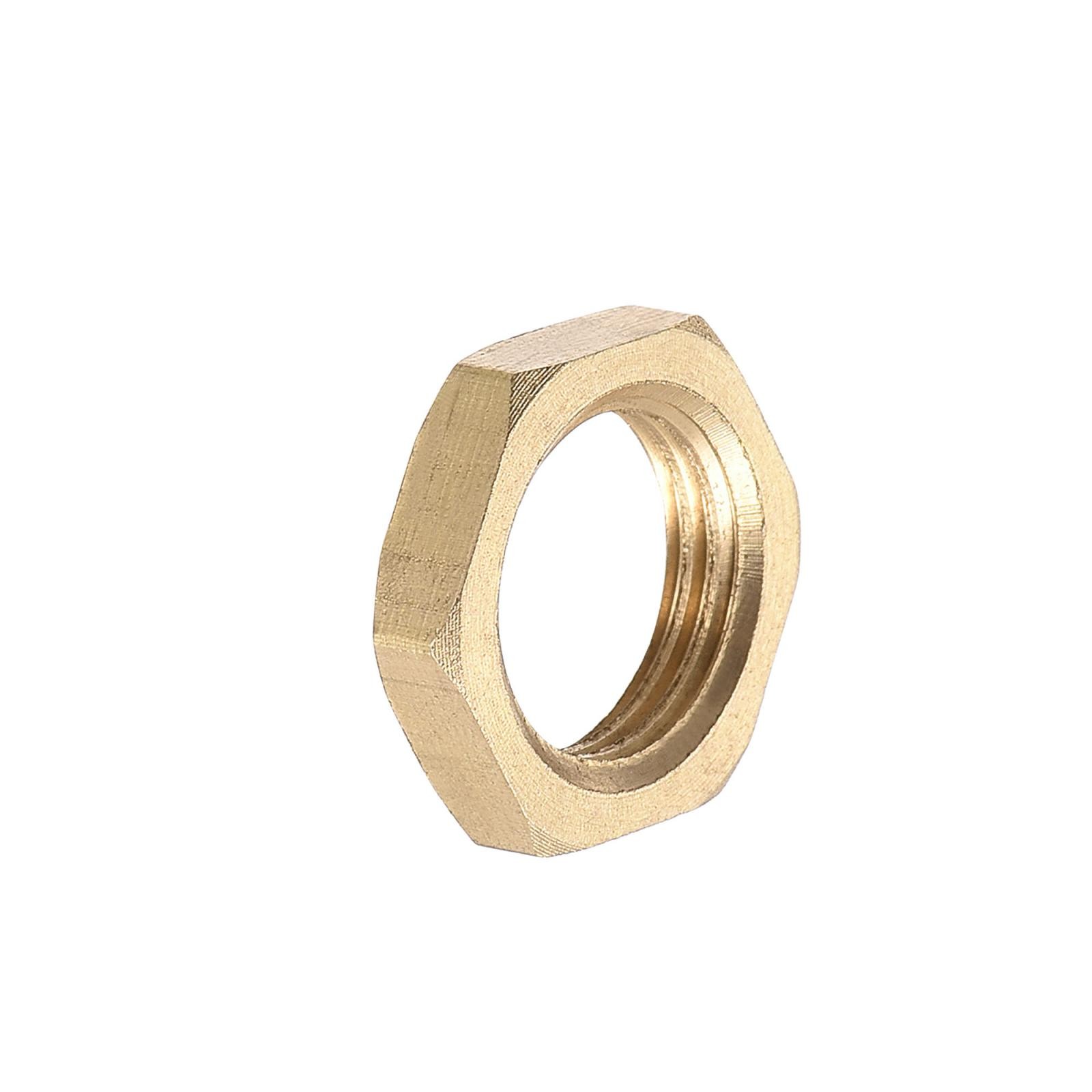 G1/8 Lock Nut, Hex Brass Female Locknut for Plumbing 4pcs