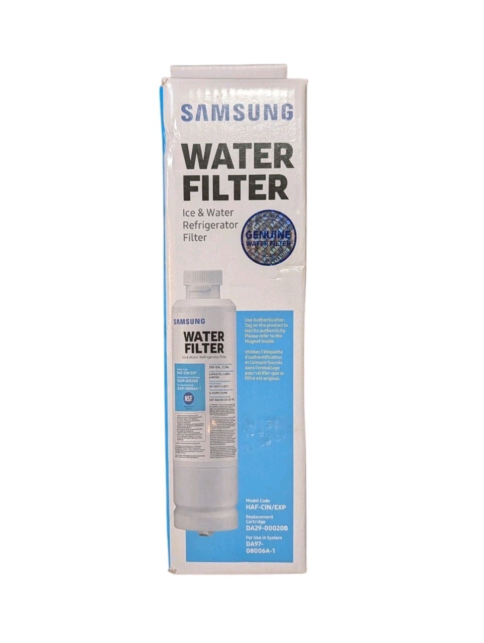 Samsung Genuine OEM DA29-00020B Refrigerator Water Filter For DA97-08006A-1