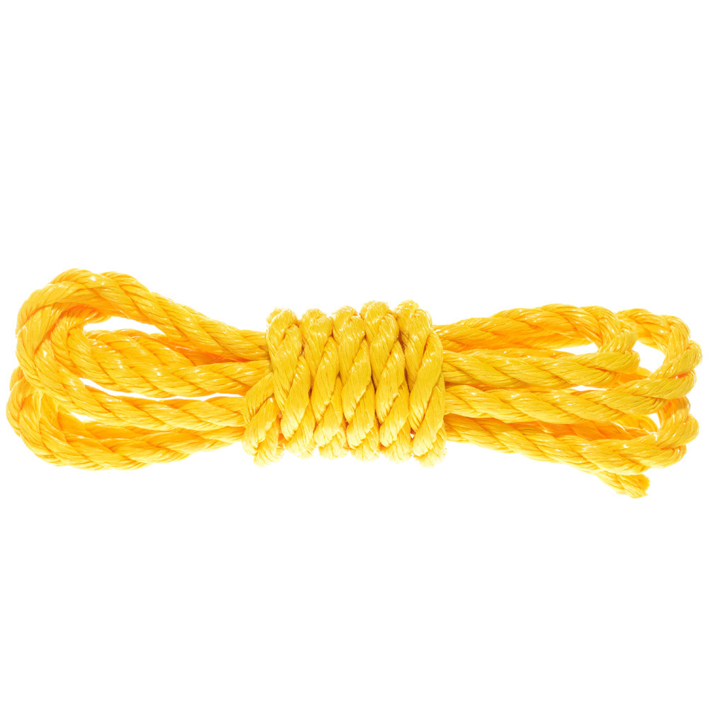 GOLBERG Twisted Polypropylene Rope 1/4″, 5/16″, 3/8″, 1/2″, 5/8″, 3/4″ in Yellow