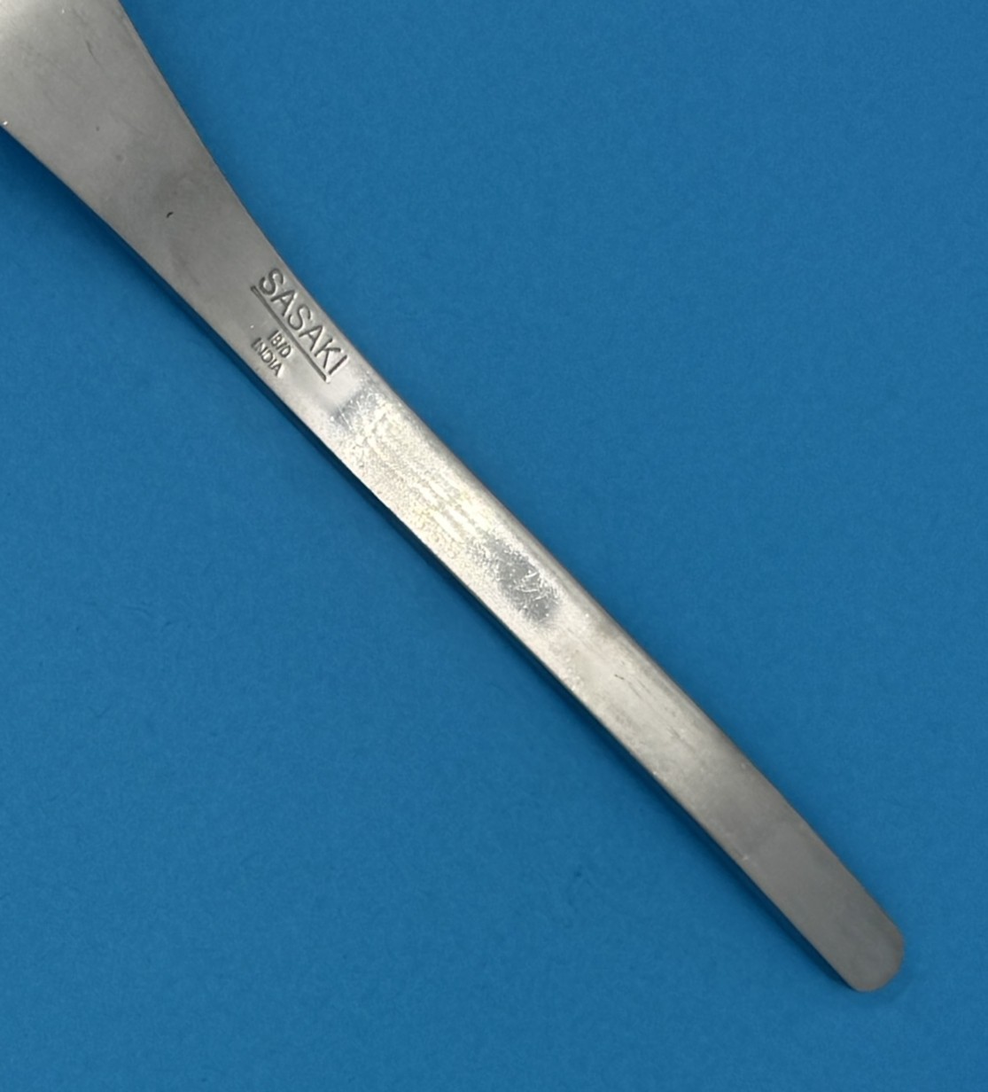 SASAKI UNKNOWN PATTERN GLOSSY INDIA 18/0 STAINLESS FLATWARE TIP CURVES UP CHOICE