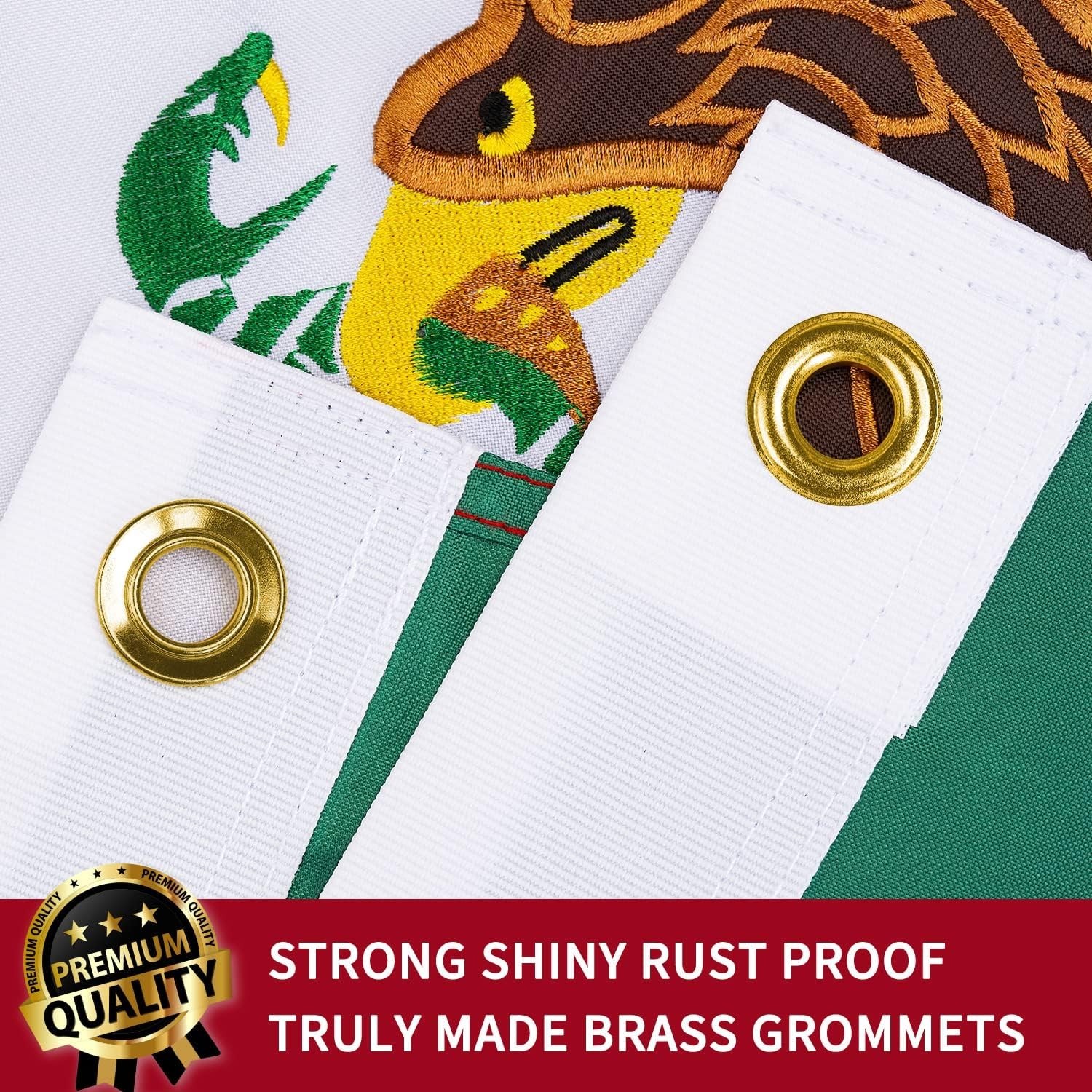 Mexico Flag 3×5 Ft Embroidered Mexican National Flag Polyester Brass Grommets