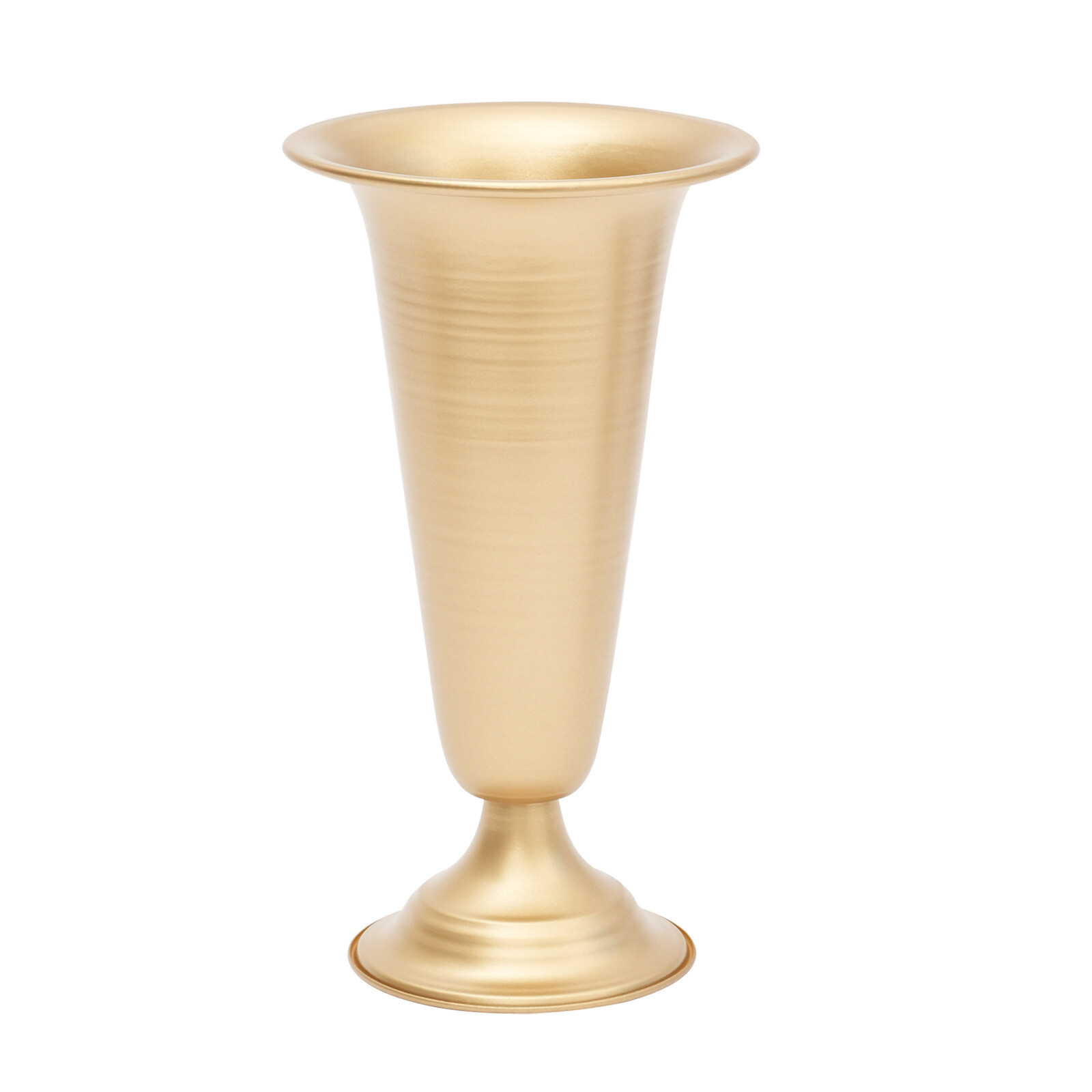 Golden 3.9*9.8in 10Pcs Trumpet Vase Flower Holder For Anniversary&Party Ceremony