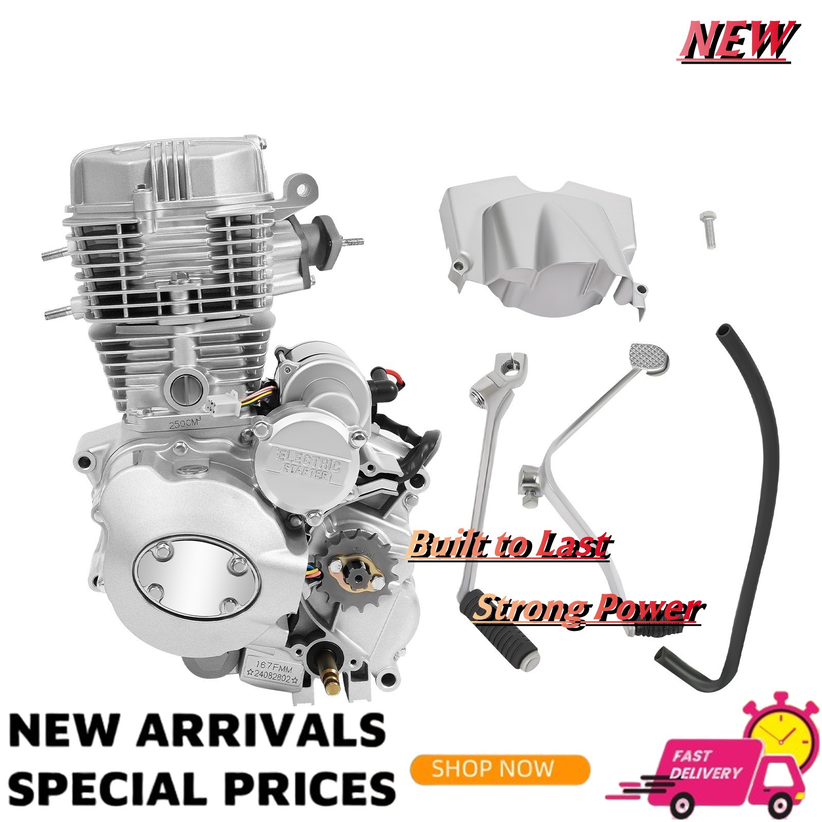 4 Stroke Single Cylinder Engine, Engine Motor, For 200cc 250cc ATV Models…