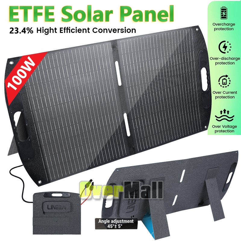 200W Solar Panel Blanket Portable Solar Suitcase Foldable for Power Station RV