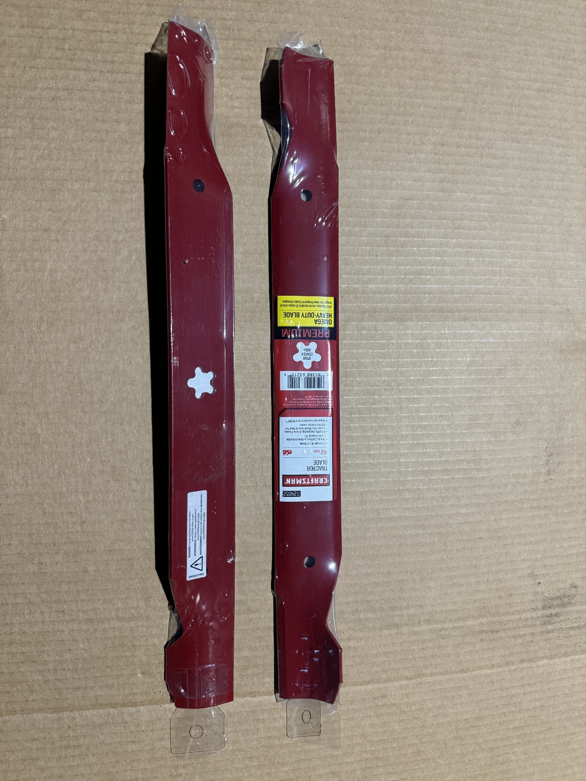 2 CRAFTSMAN 42″ LAWN MOWER BAGGING BLADES 138971 134149 532138971 HUSQVARNA POUL