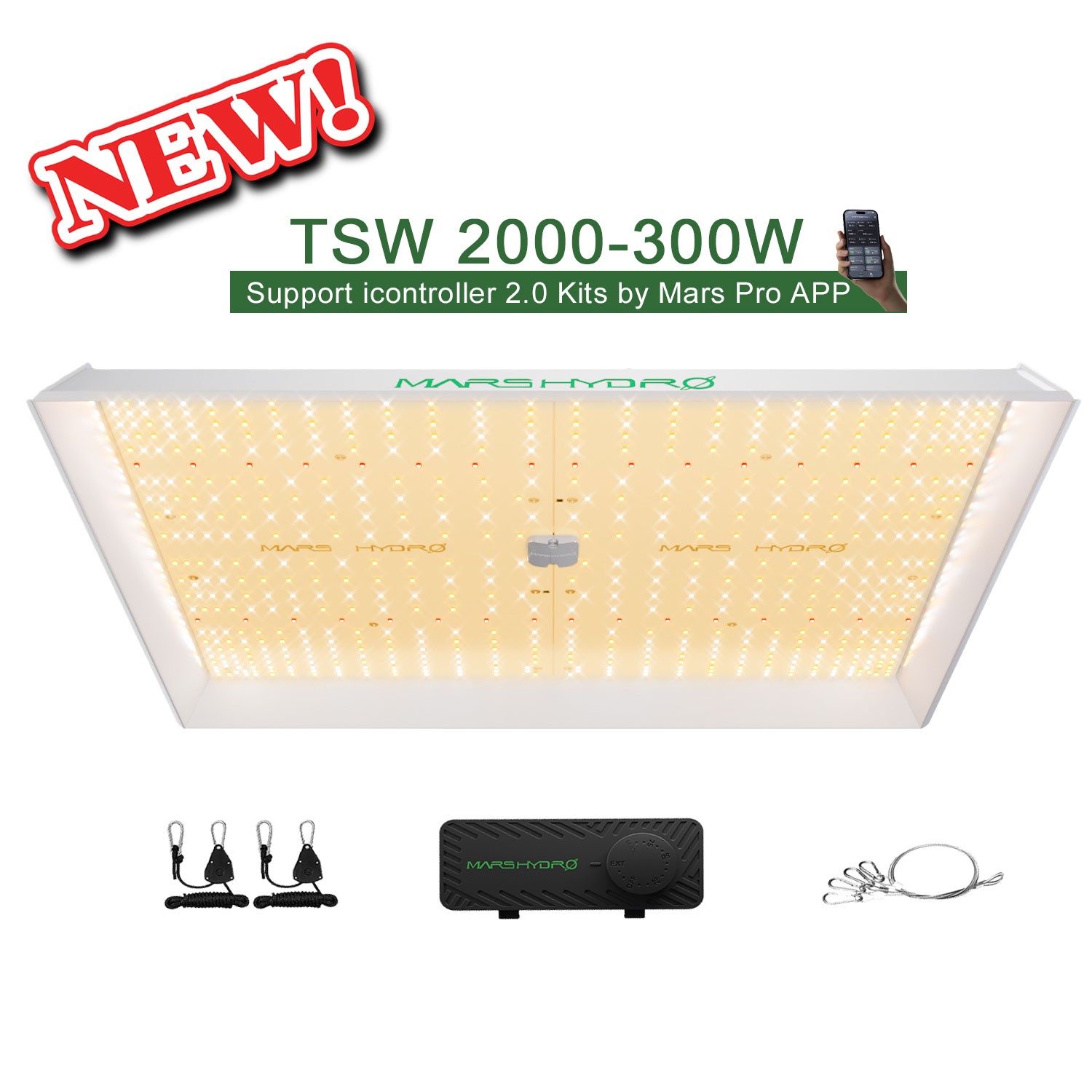 MARS HYDRO TSW 2000 Led Grow Light Full Spectrum for Indoor Plants Grow Tent Kit