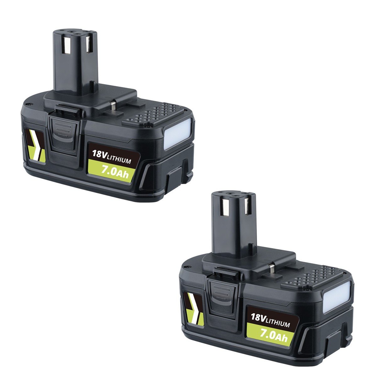 2PACK FOR RYOBI P108 One 18V 7.0 Ah Lithium-Ion HIGH PERFORMANCE Battery PBP004