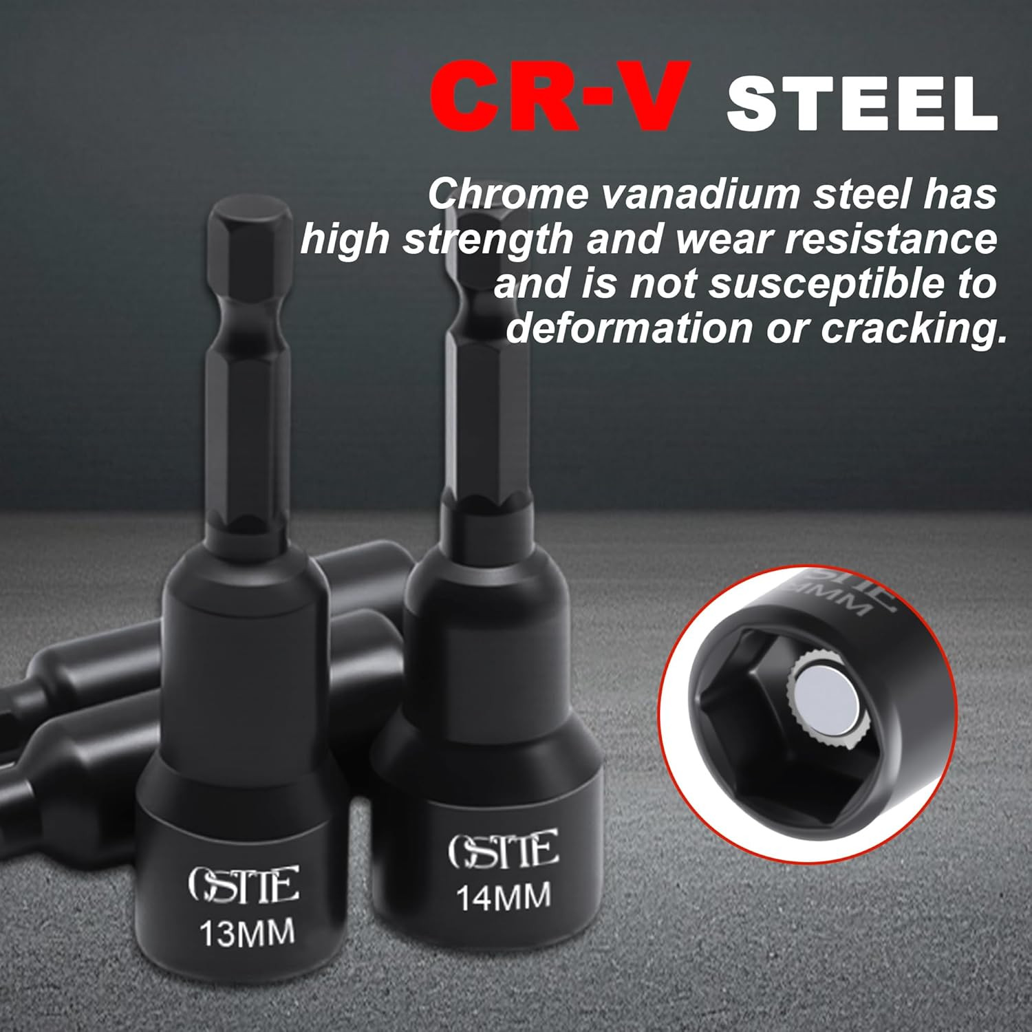 12Pc Magnetic Nut Driver Set, 1/4″ Quick-Change | Cr-V Steel, SAE & Metric Sizes