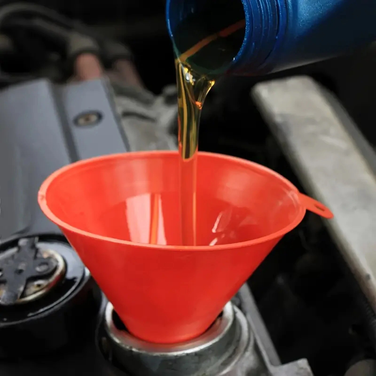 11pcs Fuel Funnels Set Plastic Long Neck Oil Funnel with Detachable Spout Filter