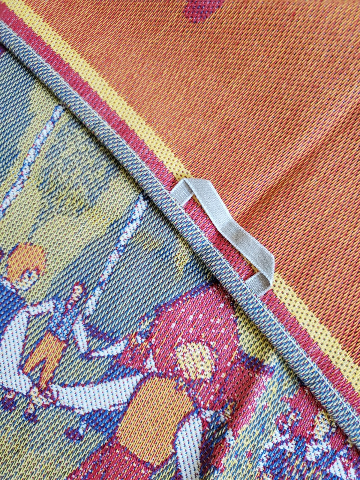 Swedish Ekelund MidSommar dancing around maypole towel / wall hanging md Sweden