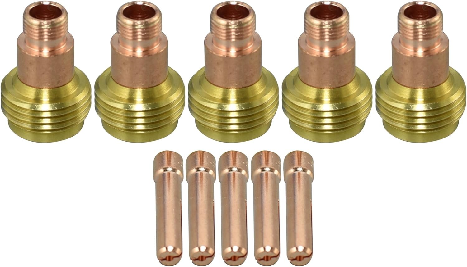 TIG Gas Lens Stubby Collet Bodies 45V27S 10N25S 1/8” 3.2mm Kit for PTA DB SR