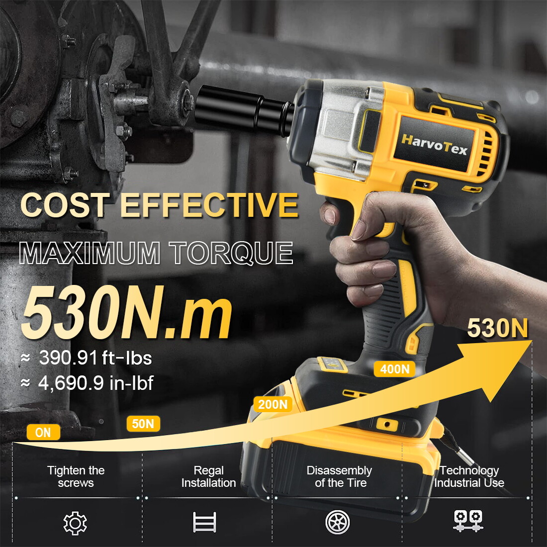 For Dewalt 20V Battery Cordless Impact Wrench 1/2″ Brushless Bare Tool Only