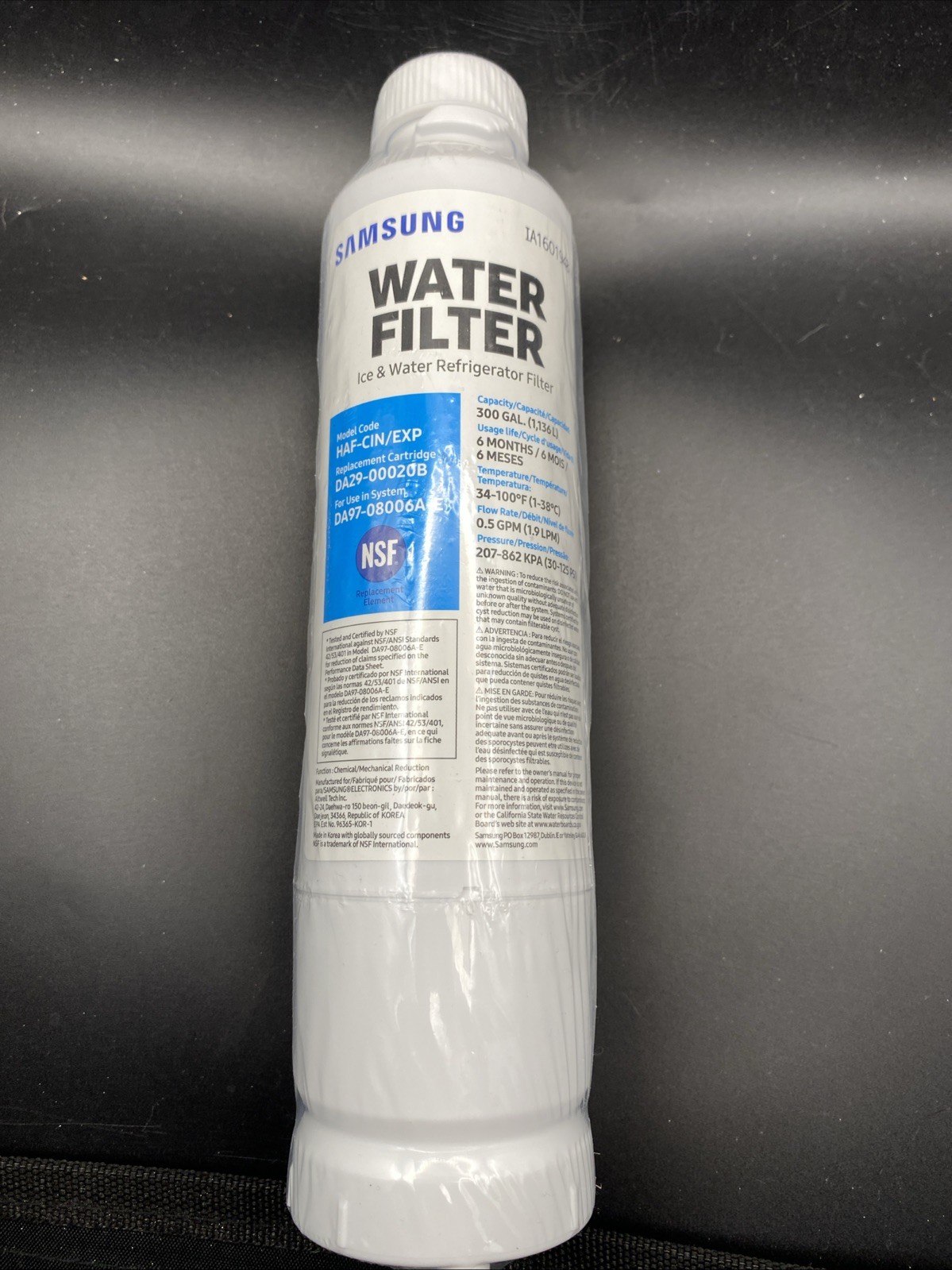 Samsung Replacement Refrigerator Water Filters DA29-00020B HAF-CIN