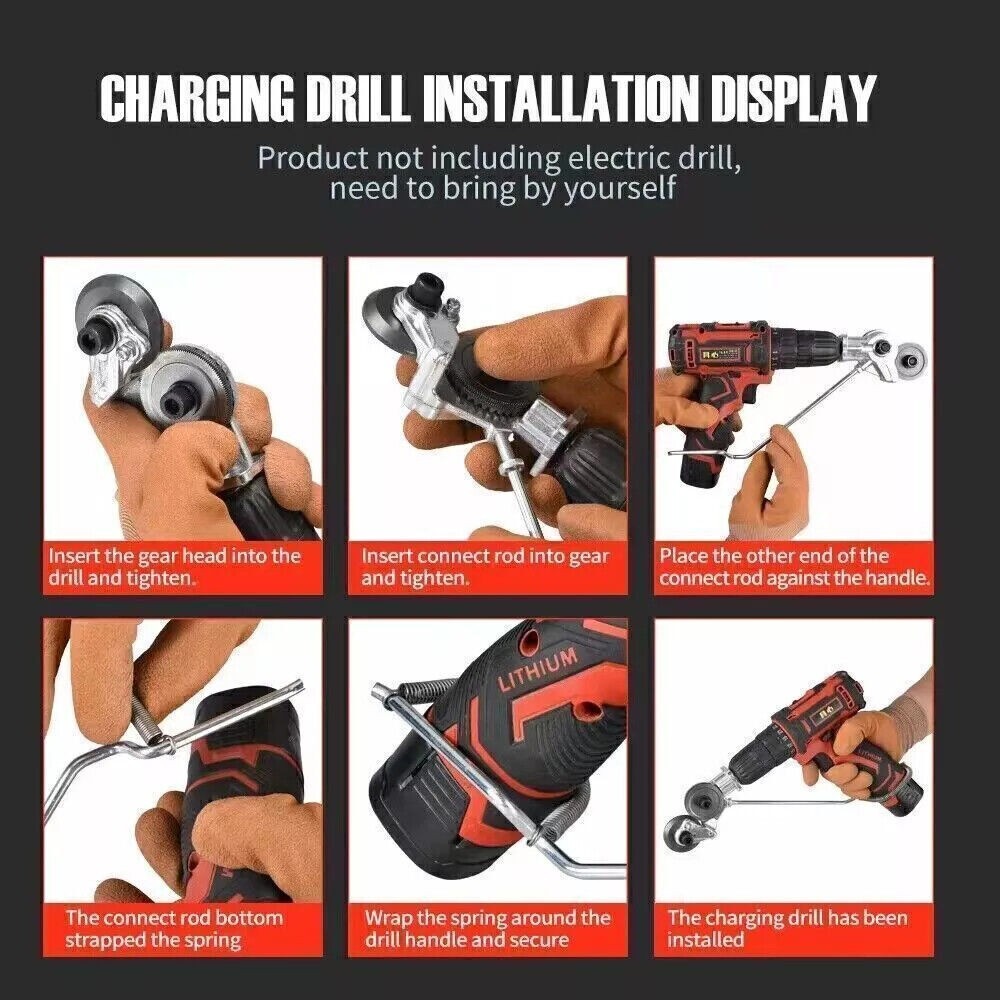 2PCS Electric Drill Shears Plate Cutter Attachment Metal Iron Tin Quick Cutting-