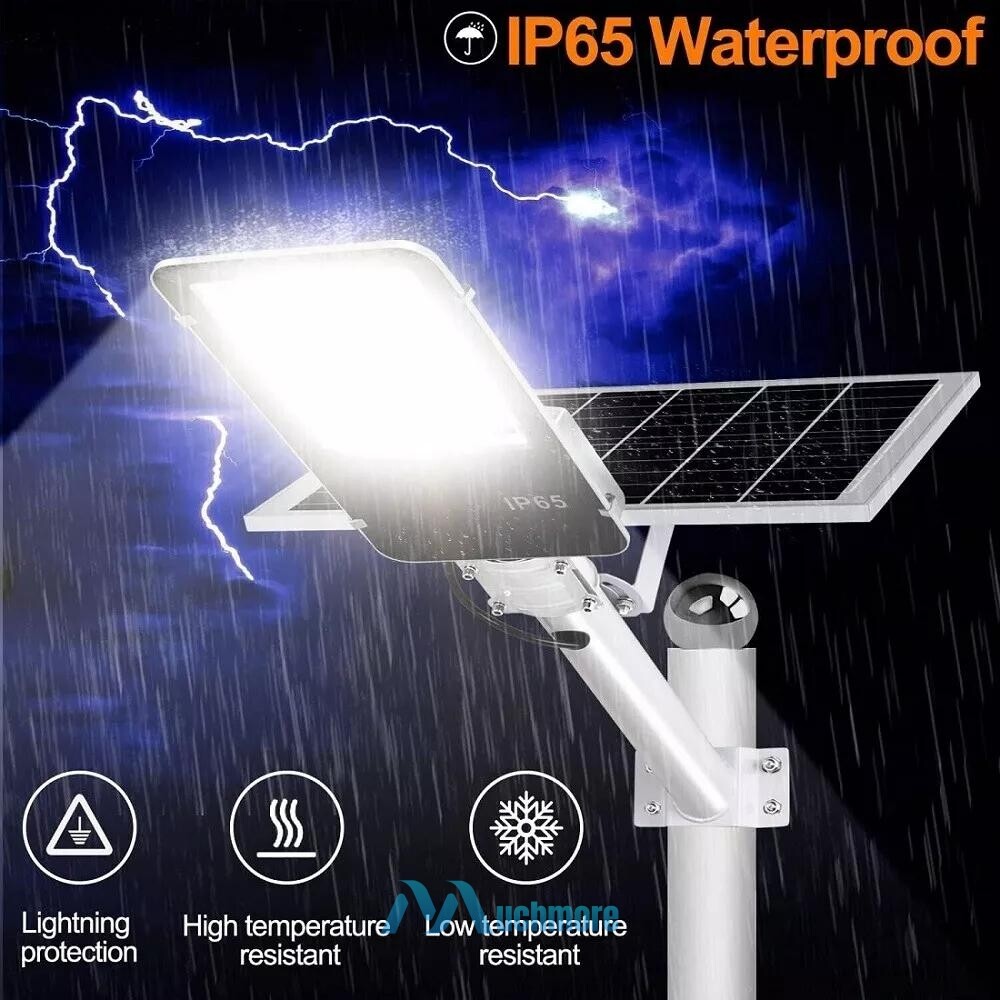 8000000000LM Commercial Solar Street Light Motion Sensor Backyard Road Wall+Pole