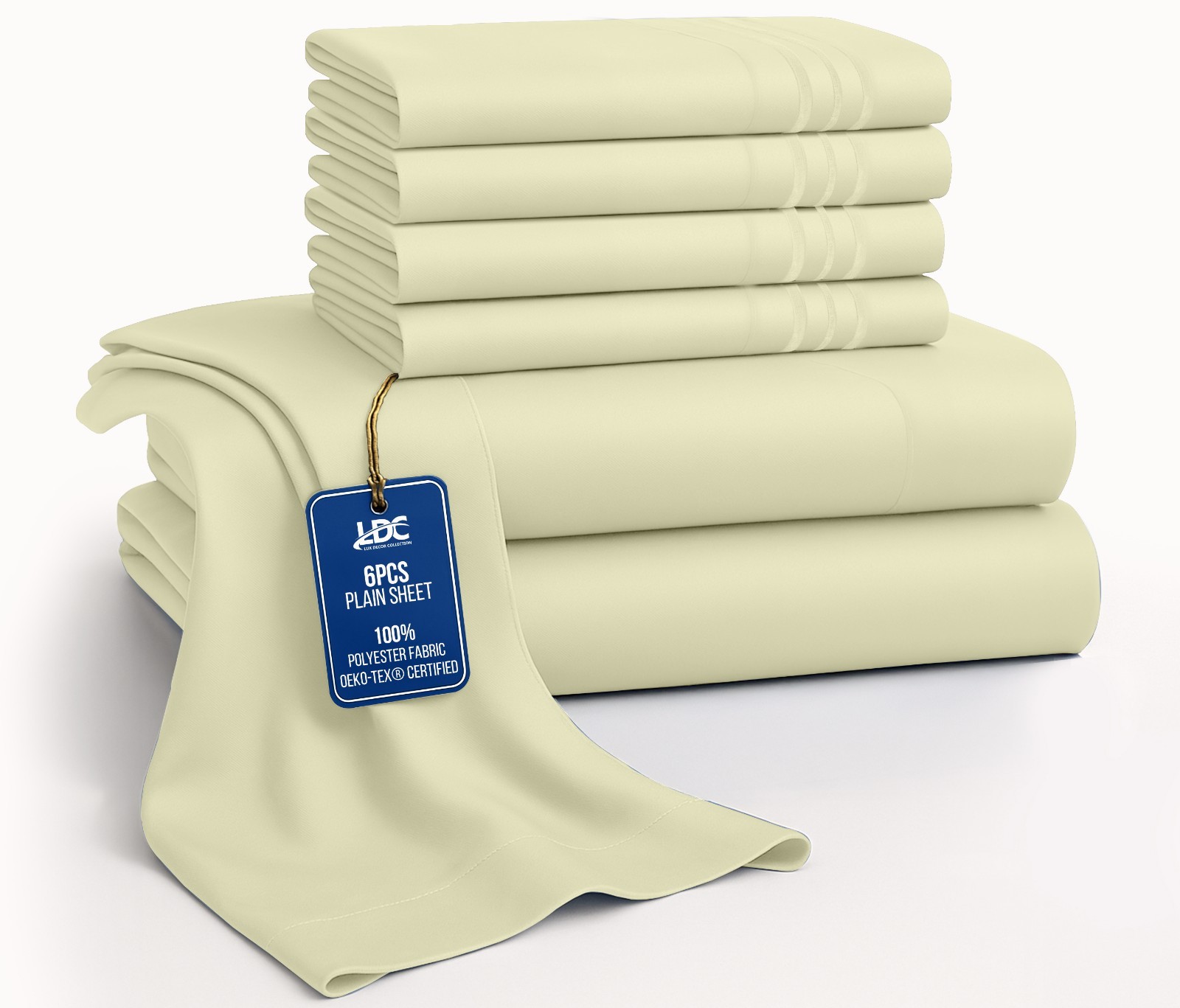 Bed Sheet Set 6 Piece Bedding Comfort Microfiber Deep Pocket 1800 Series Sheets