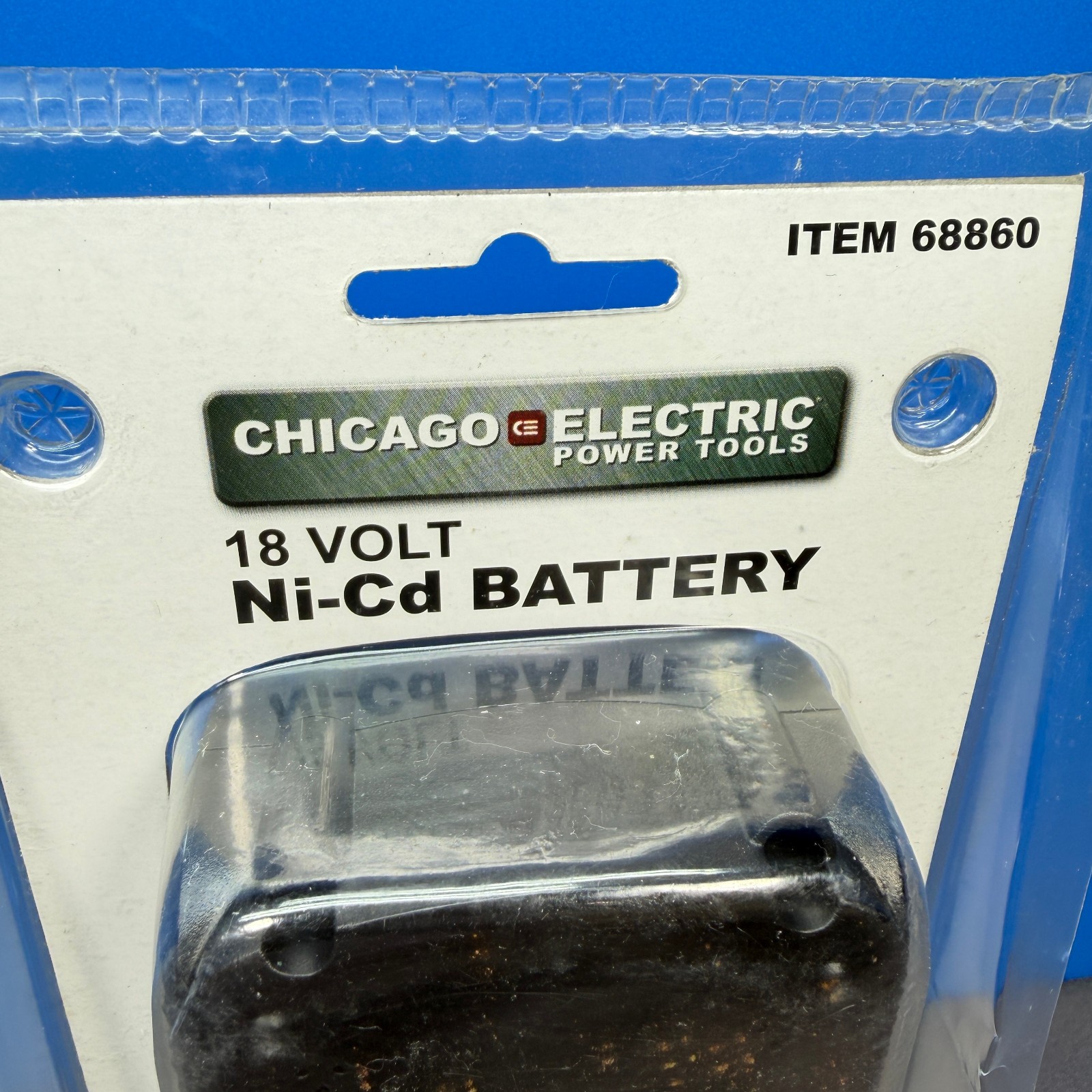 CHICAGO ELECTRIC 18 VOLT NI-CD BATTERY 68860 18V 1500mAh NICD POWER TOOLS NEW