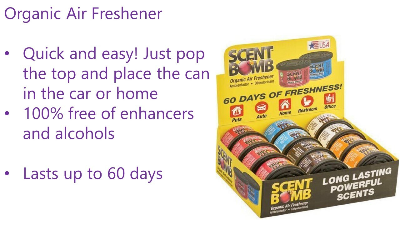 BUY 2 GET 1 FREE Scent Bomb 100% Concentrated Air Freshener 1oz, CAN, GEL DISK
