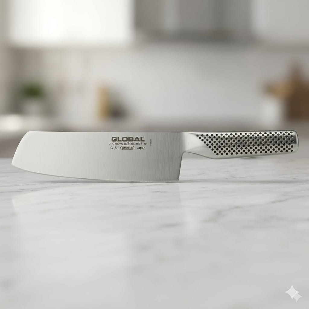 Global G5 7 Inch Vegetable Knife Cromova 18 Stainless Steel New Box Sharp