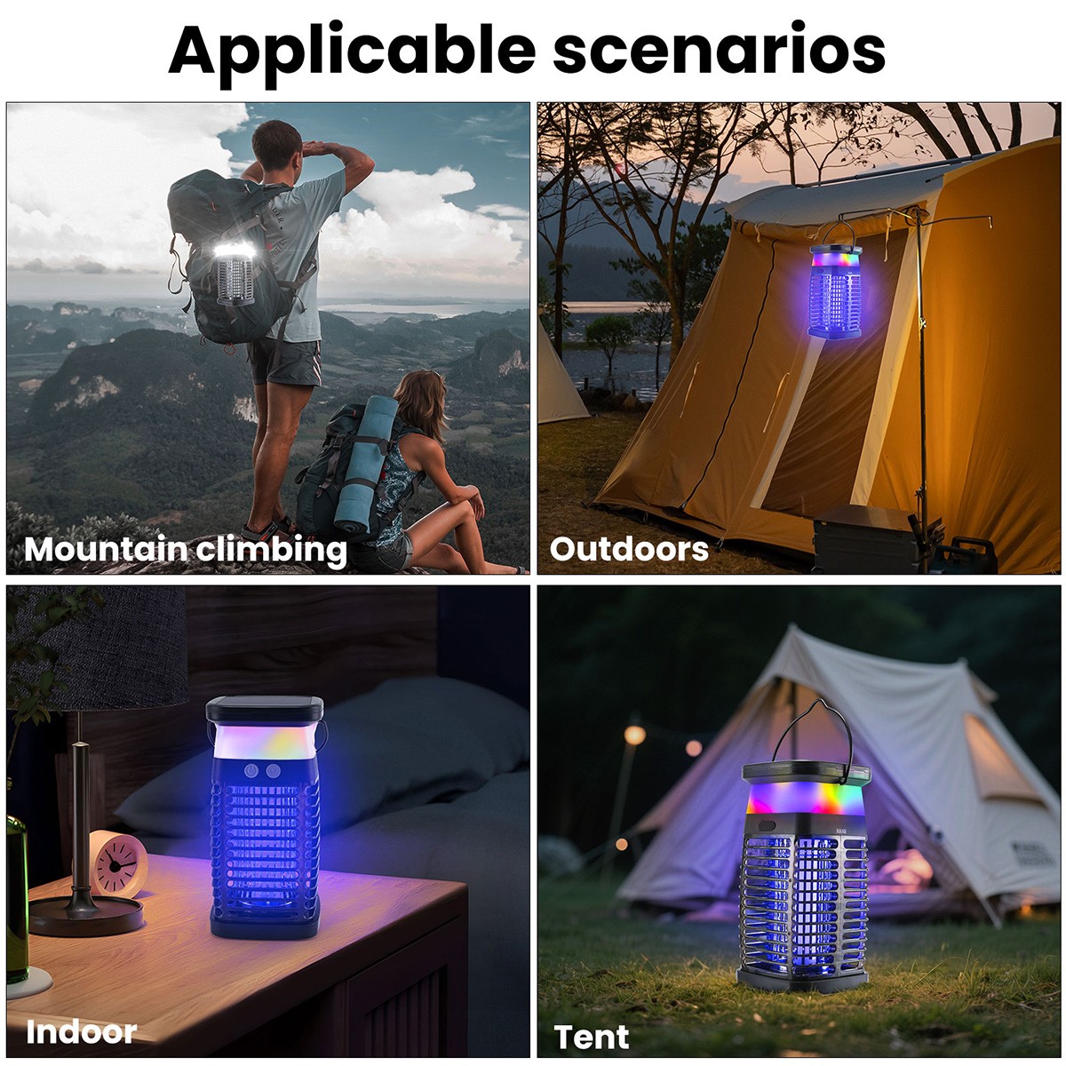 Electric Fly Bug Zapper Mosquito Insect Killer LED Light Trap Pest Control Lamp
