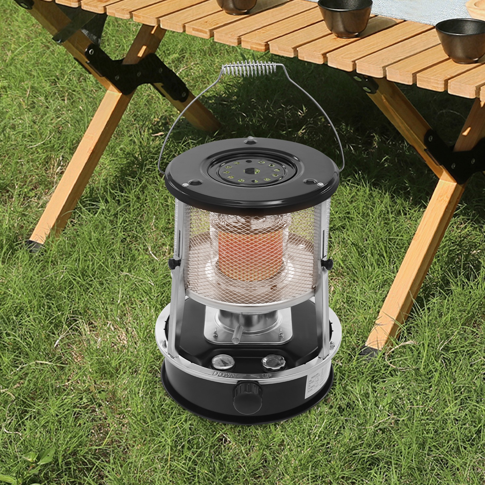 4.6L/1.22 Gal Outdoor Camping Kerosene Heater Portable Kerosene Stove 2600W NEW