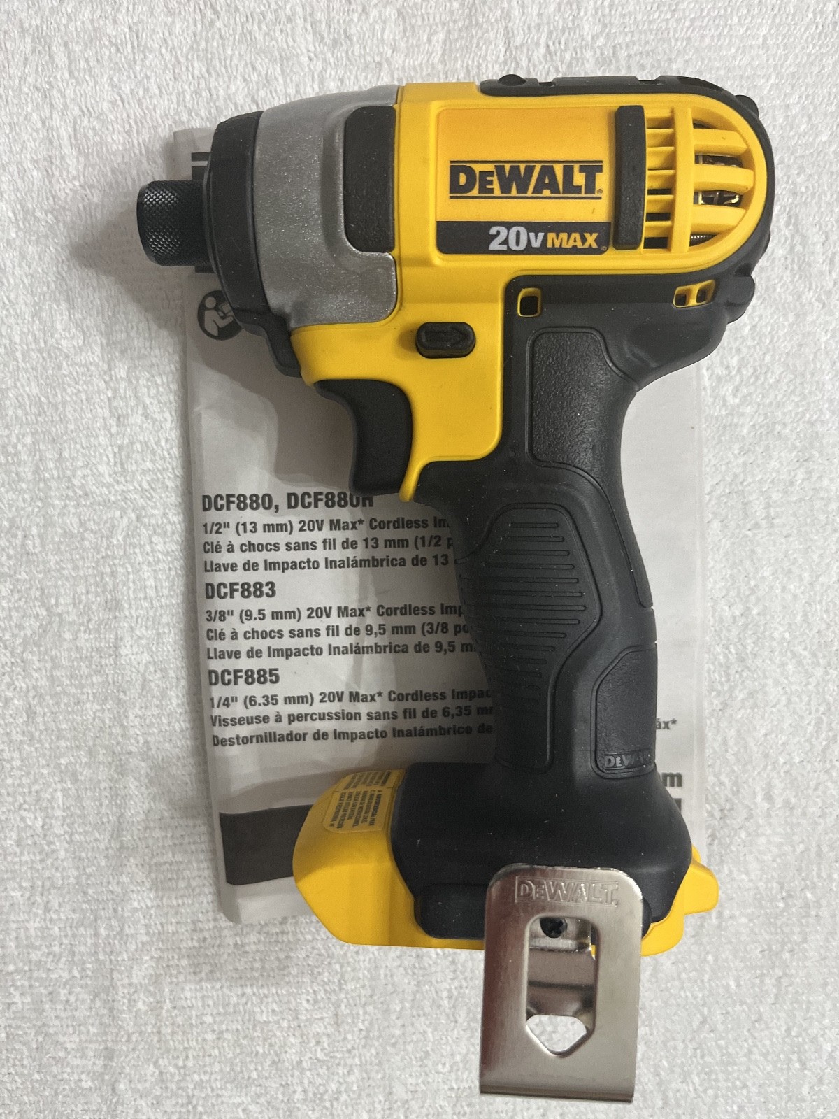New Dewalt DCF885 20 Volt 20V Max Lithium Ion 1/4” Impact Driver Li-ion DCF885B