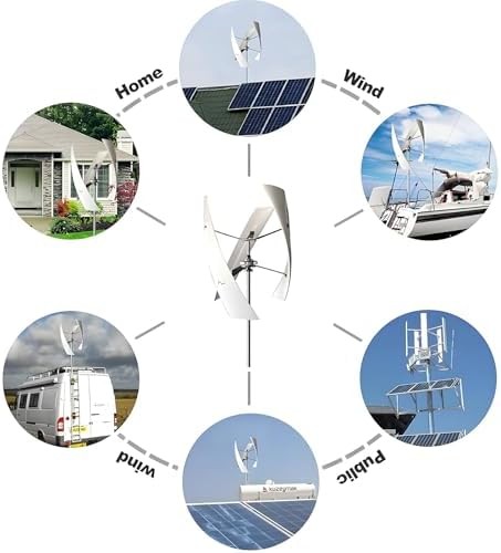 3000W Wind Turbine Generator Vertical Axis Turbines Outdoor & Industrial Power