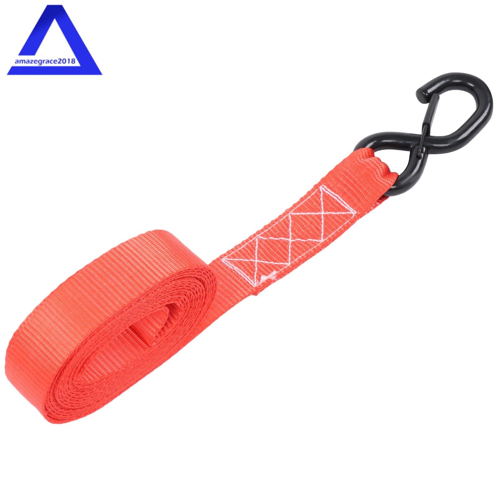 4 Pack 1.6″ × 15 Feet Heavy Duty Tie Downs 5208Lbs Ratchet Straps W/ S Hook Red
