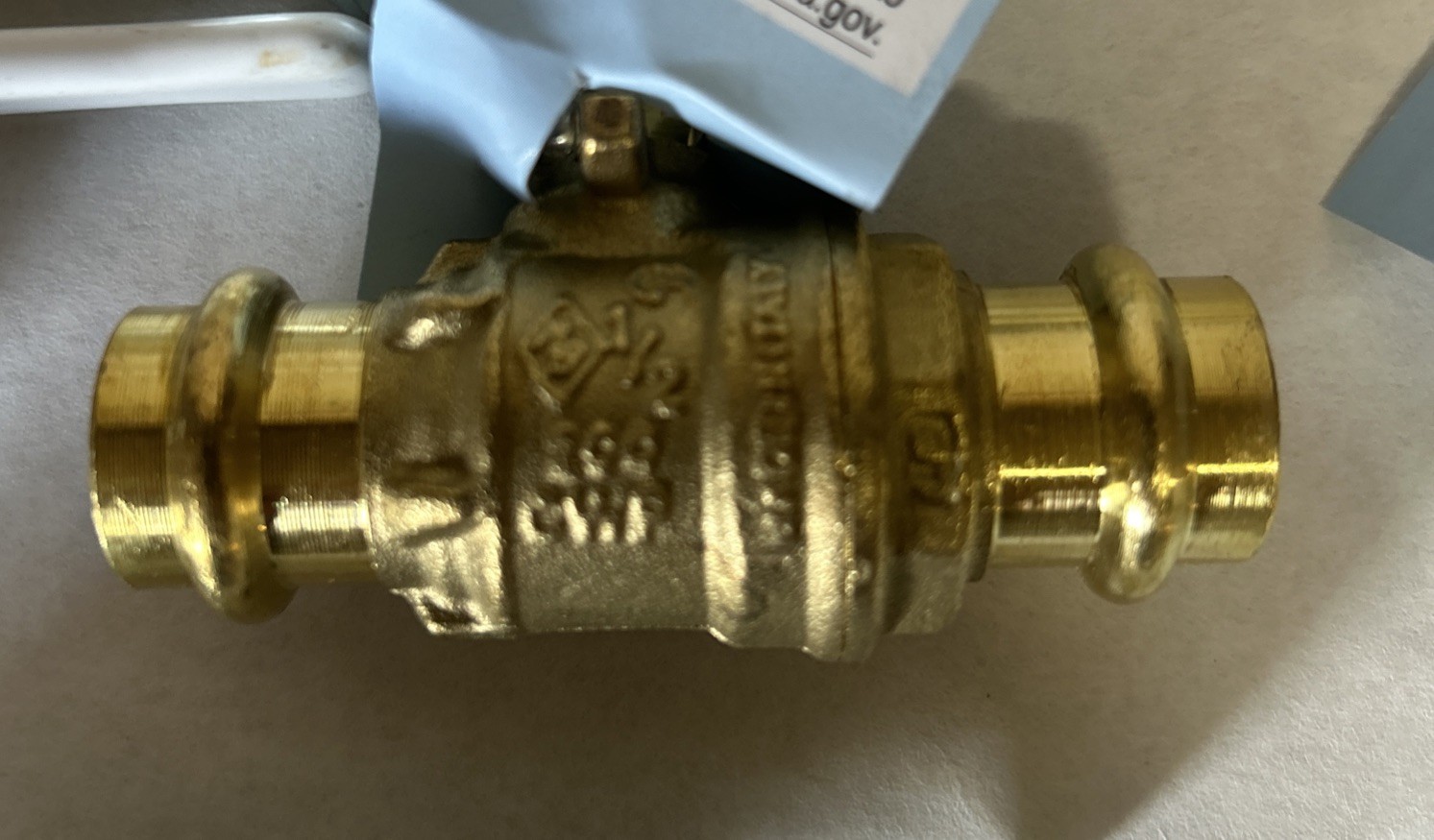 10 PCS 1/2″ X 1/2″ Press Fit Full Port Ball Valves, 1/4- Turn, Lead Free Brass